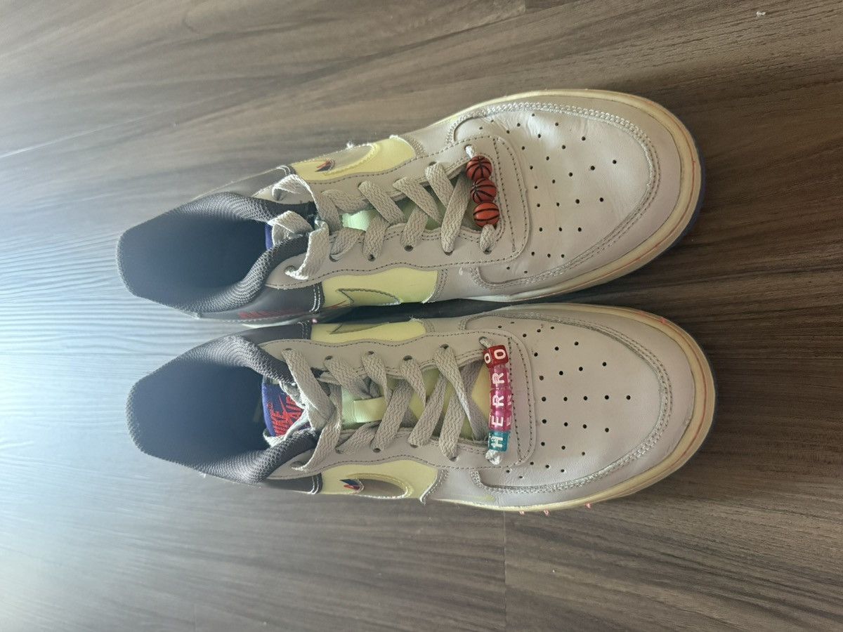 Nike Nike Air Force 1 LV8 3 GS Dunk Smash Size 7Y Gray Volt Red Size US 7 / EU 40 - 2 Thumbnail