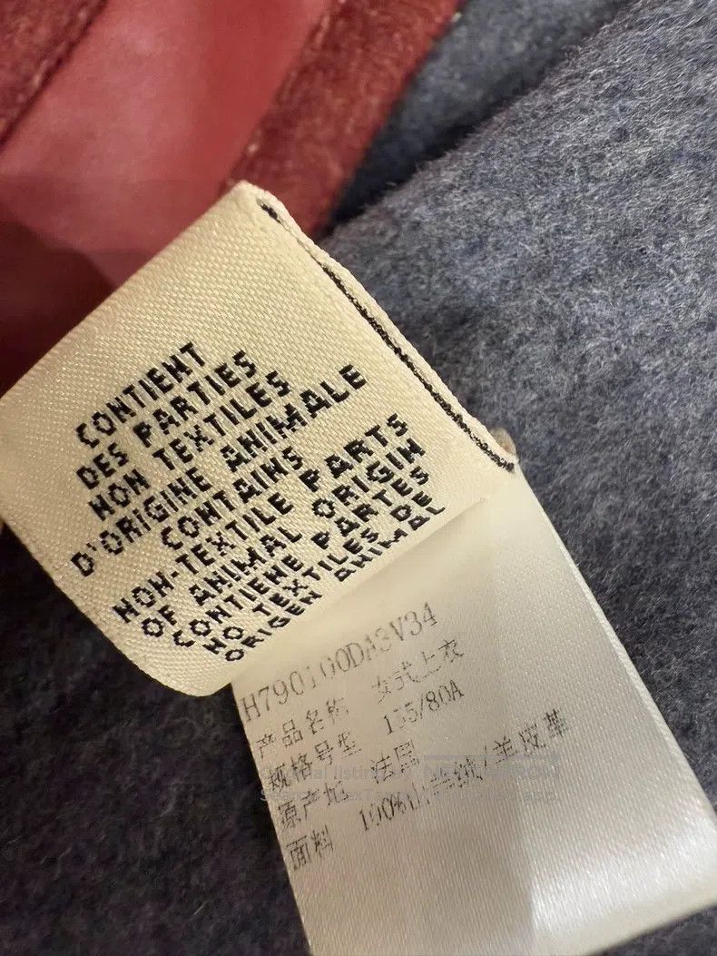 Hermes Hermes Double-faced Cashmere Patch Leather Short Jacket Size XXS / US 00 / IT 34 - 8 Thumbnail