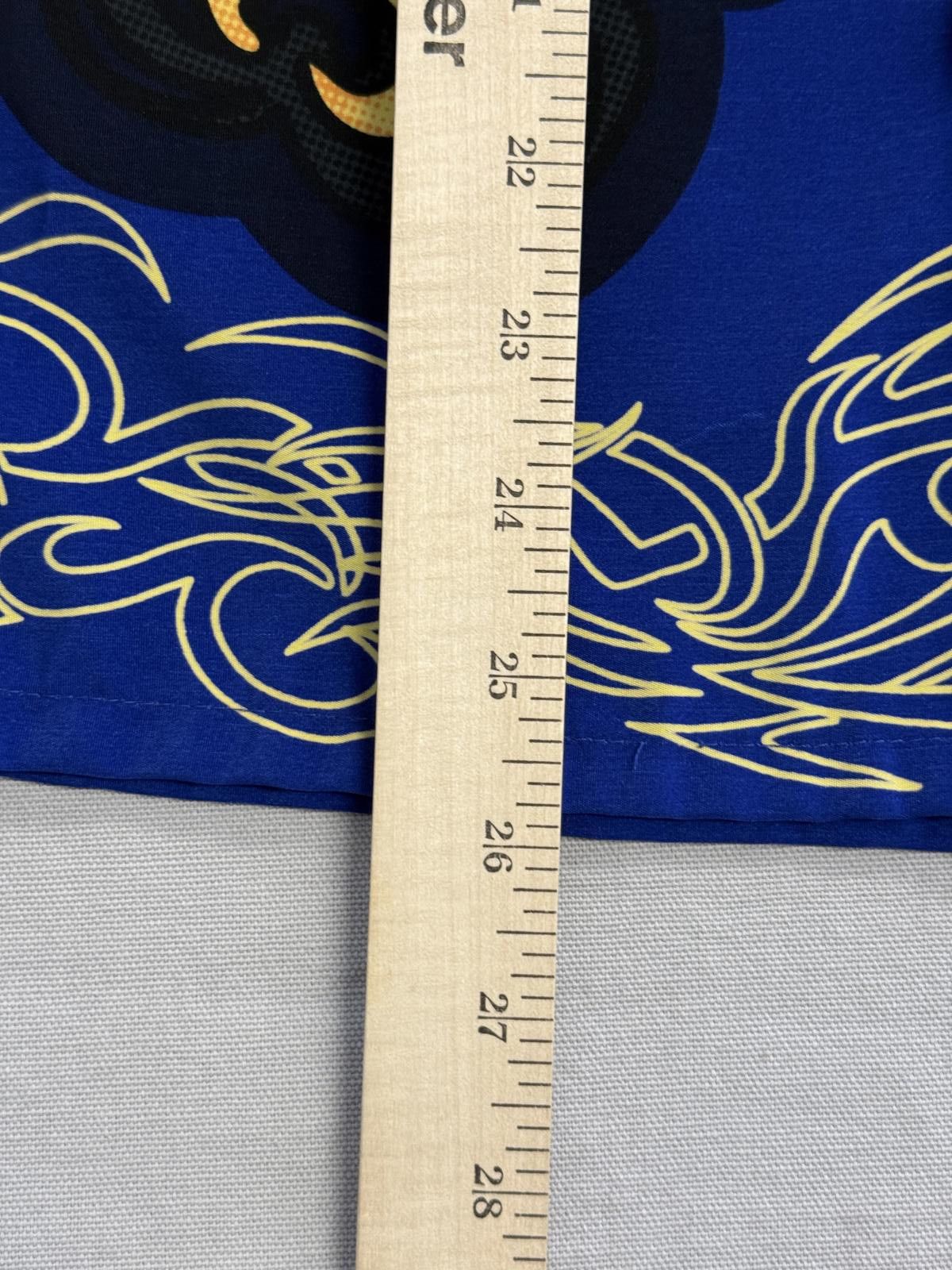 Extreme Cashmere Blue Flame Button Up Y2k Tribal Fire Extreme Gear Hawaiian Size US M / EU 48-50 / 2 - 6 Thumbnail