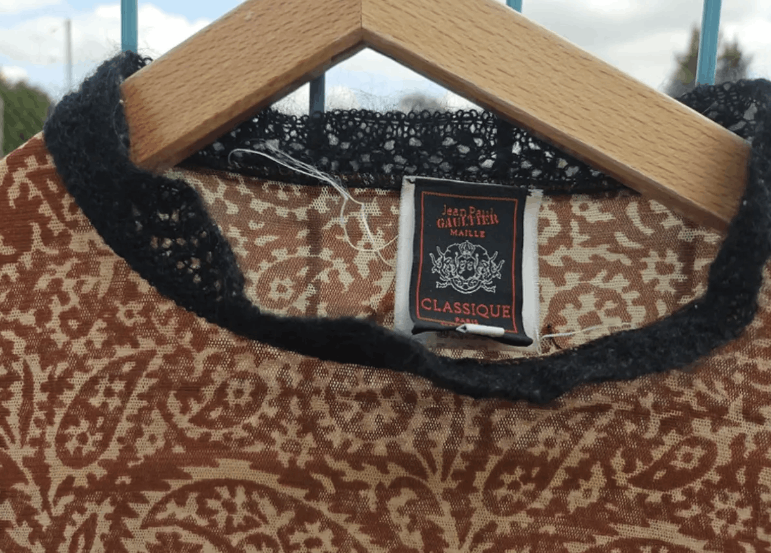 Jean Paul Gaultier × Vintage Jean Paul Gaultier Mesh Top Printed Dress Jacket Coat EX0047 Size L / US 10 / IT 46 - 4 Thumbnail