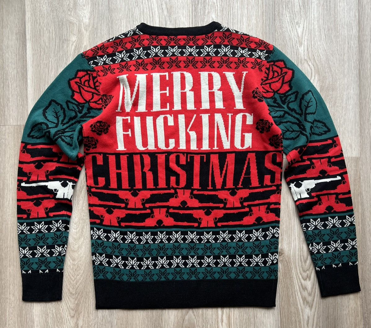 Guns N' Roses Guns N Roses 2018 Merry Fucking Christmas Knit Sweater Size US S / EU 44-46 / 1 - 6 Thumbnail