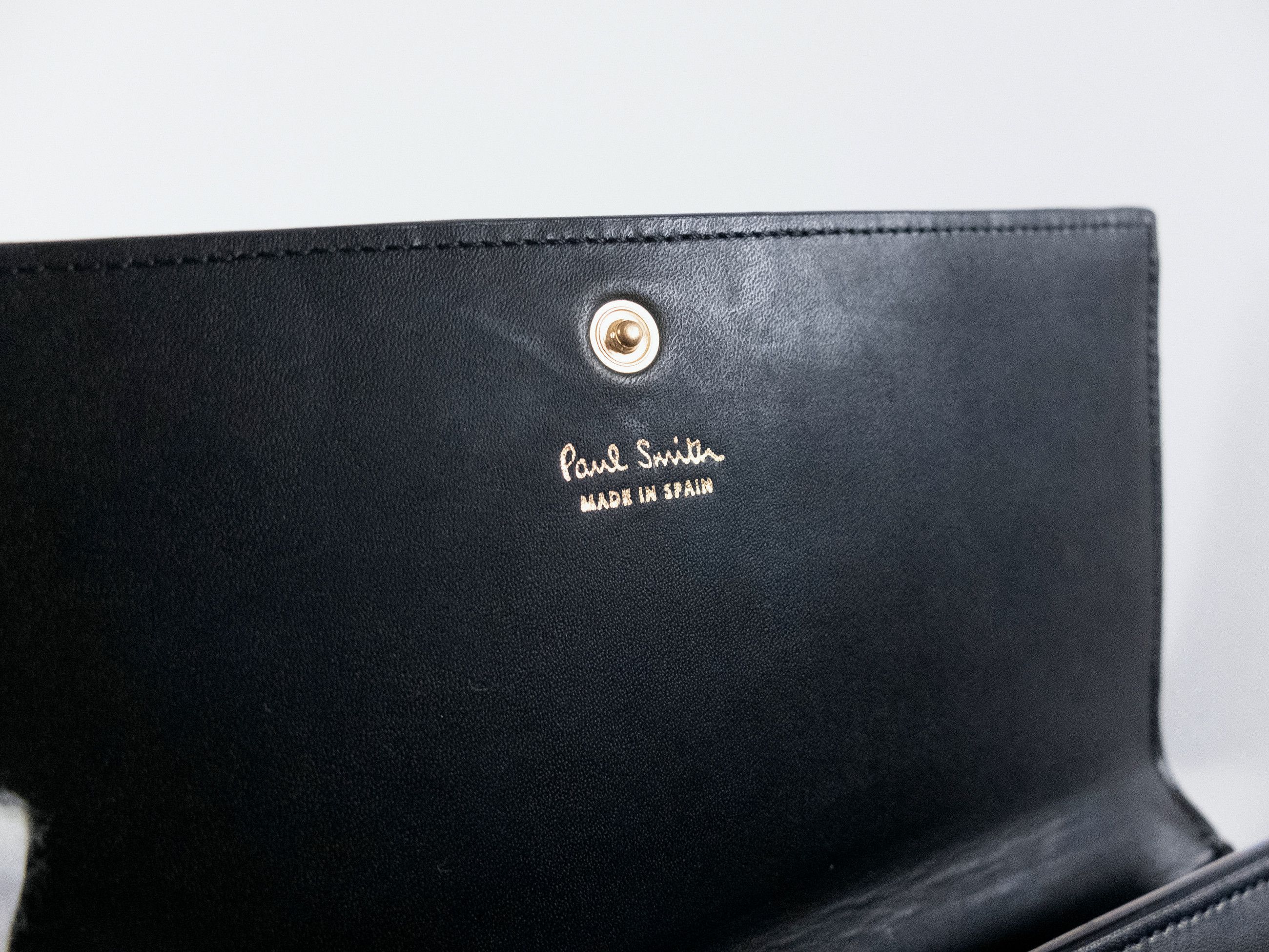 Paul Smith PAUL SMITH black trifold signature stripe leather wallet Size ONE SIZE - 10 Thumbnail