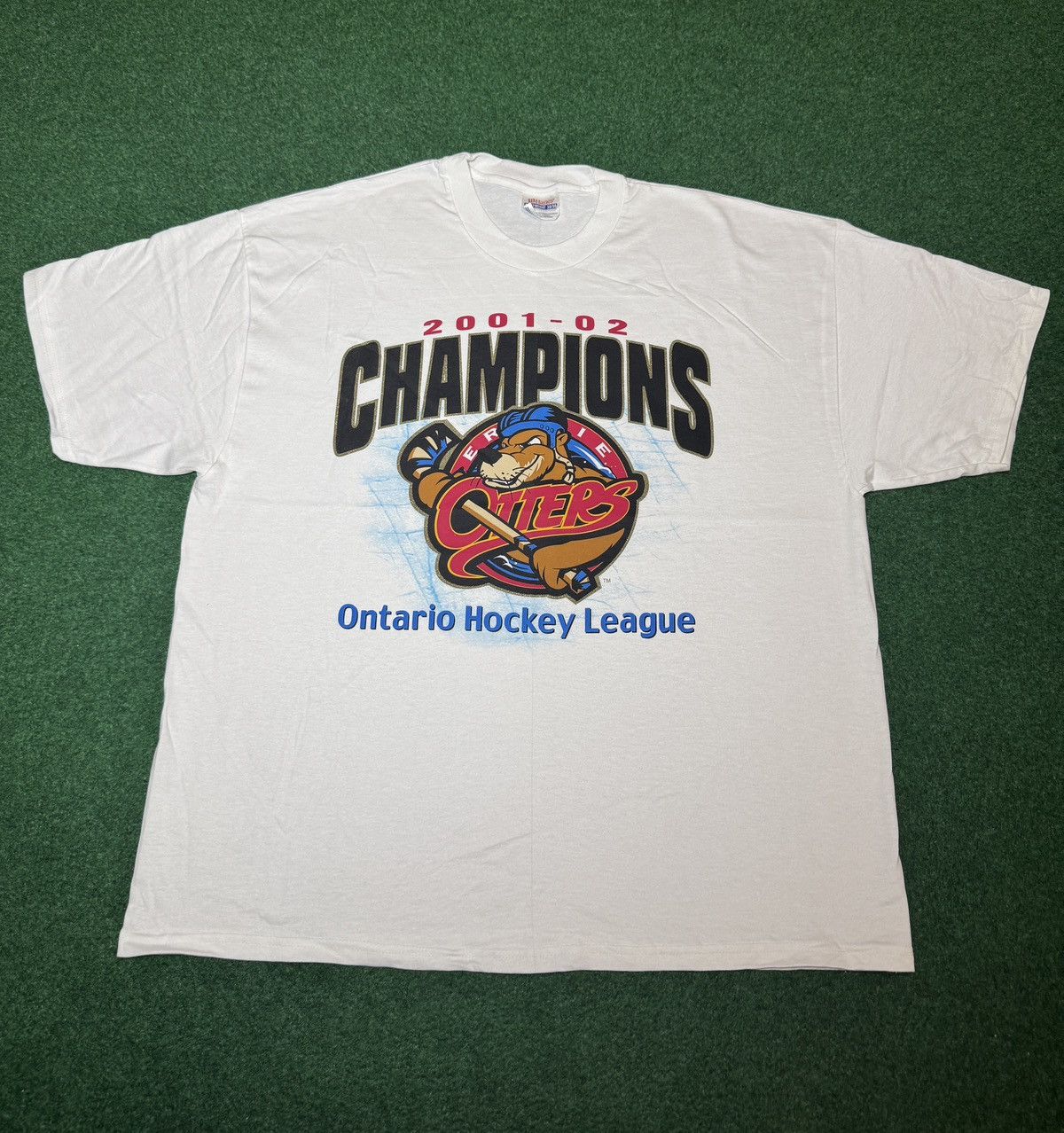 Vintage Erie Otters OHL Champions 90s Hockey XL 24x29 Boxy T Shirt Size US XL / EU 56 / 4 - 1 Thumbnail