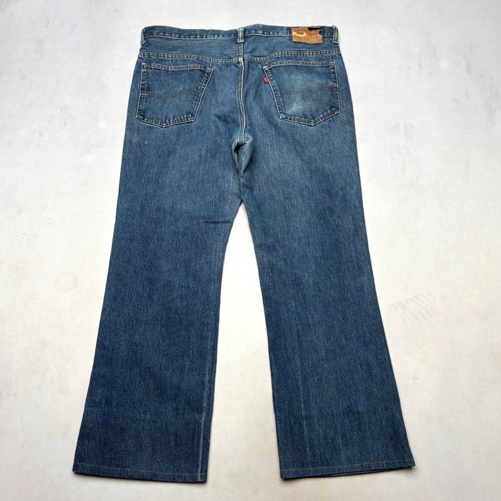 Levi's VINTAGE Levi's 517 0217 Jeans Men's 36x28 Talon Flare Bootcut 70s Blue Size US 36 / EU 52 - 3 Thumbnail