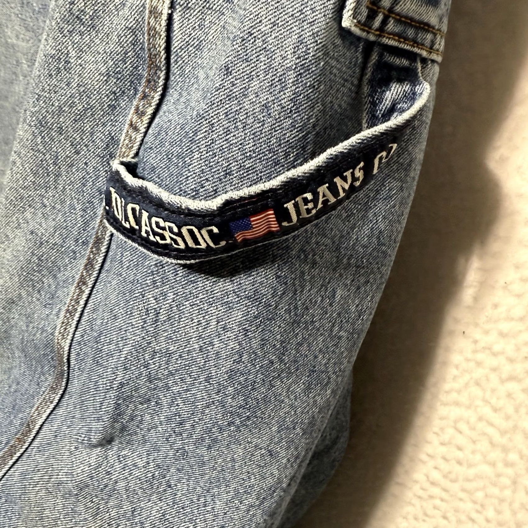 Vintage VINTAGE US POLO ASSN JEANS CO Mens Jeans Baggy Hip Hop Skater Grunge Blue 38x32 Denim Wide-Leg Y2K Mens Size US M / EU 48-50 / 2 - 3 Thumbnail