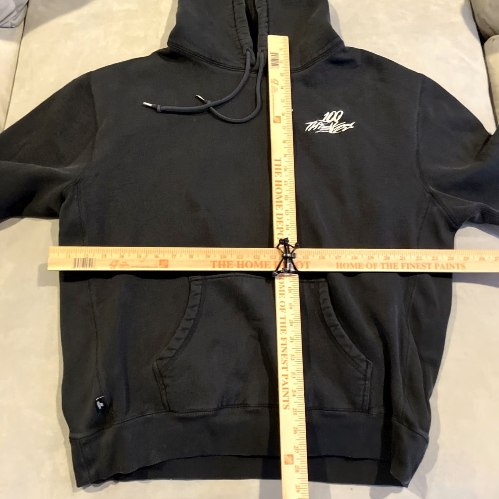 100 Thieves 100 Thieves Hoodie Regular Heavyweight Embroidered Black Reverse Weave Pockets Pullover Sweatshirt XXL Men Size US XXL / EU 58 / 5 - 5 Thumbnail