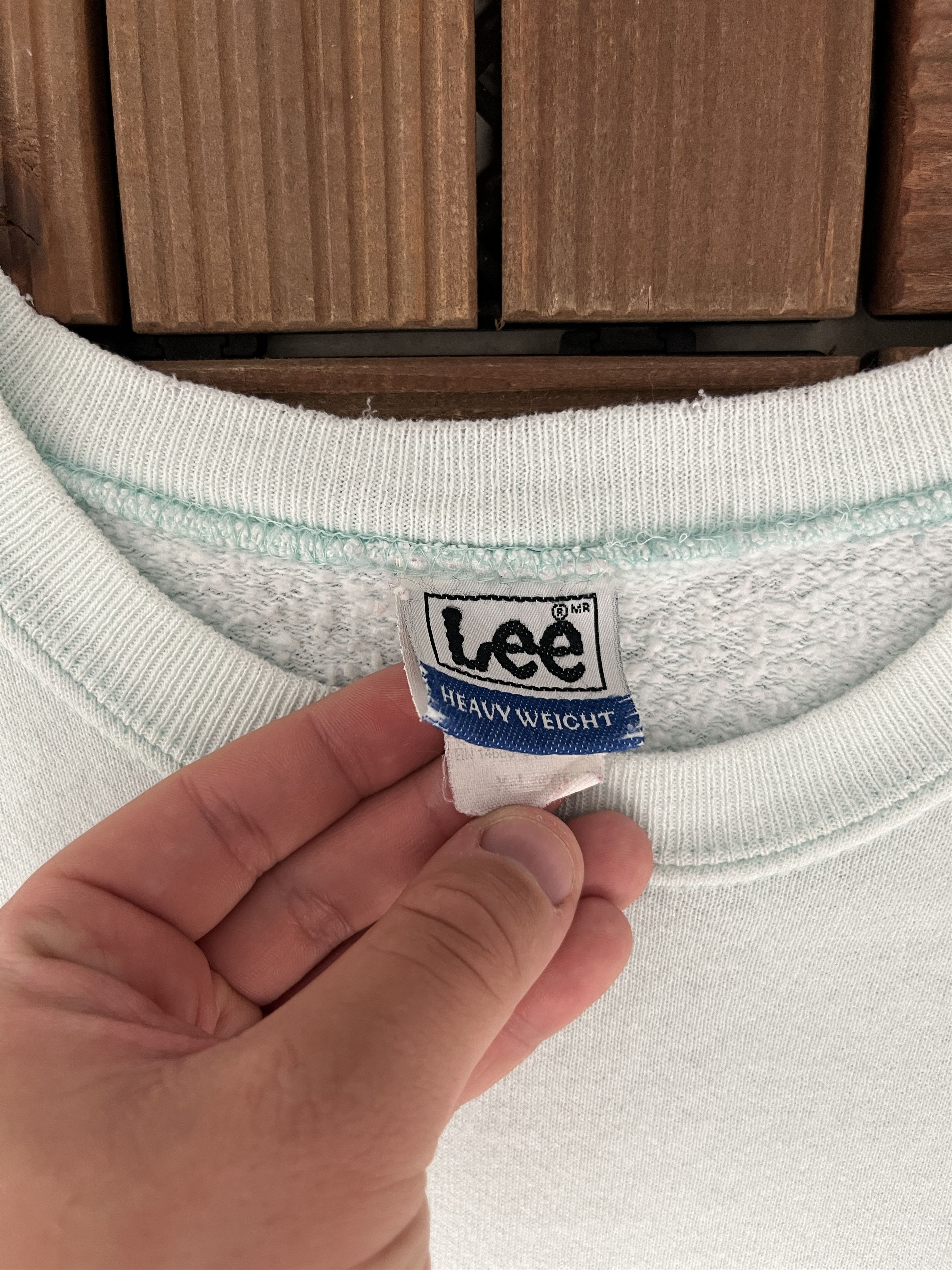 Lee × Vintage Lee Heavyweight Blue Blank Vintage Crewneck Sweater Size US XL / EU 56 / 4 - 5 Thumbnail