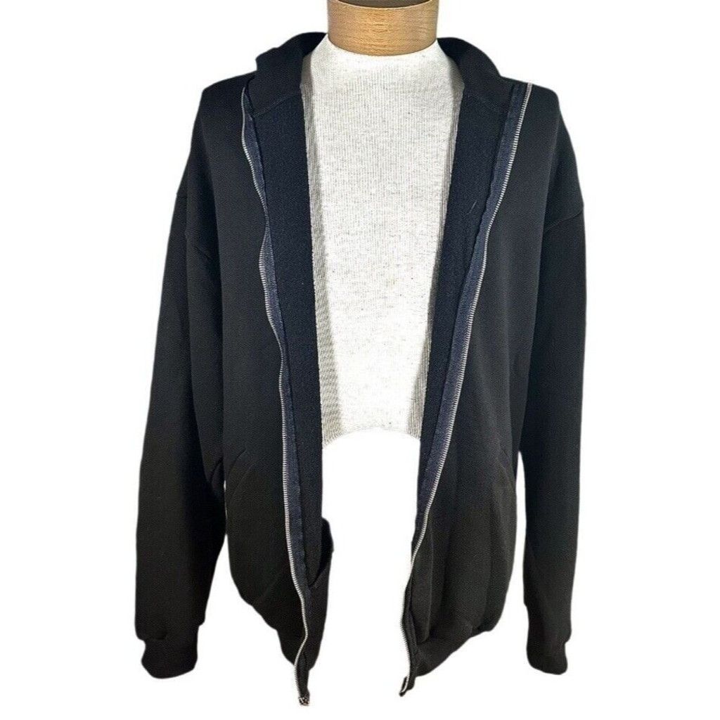Other True Vintage 70’s Black Full Zip Sweatshirt Size US XXL / EU 58 / 5 - 2 Thumbnail
