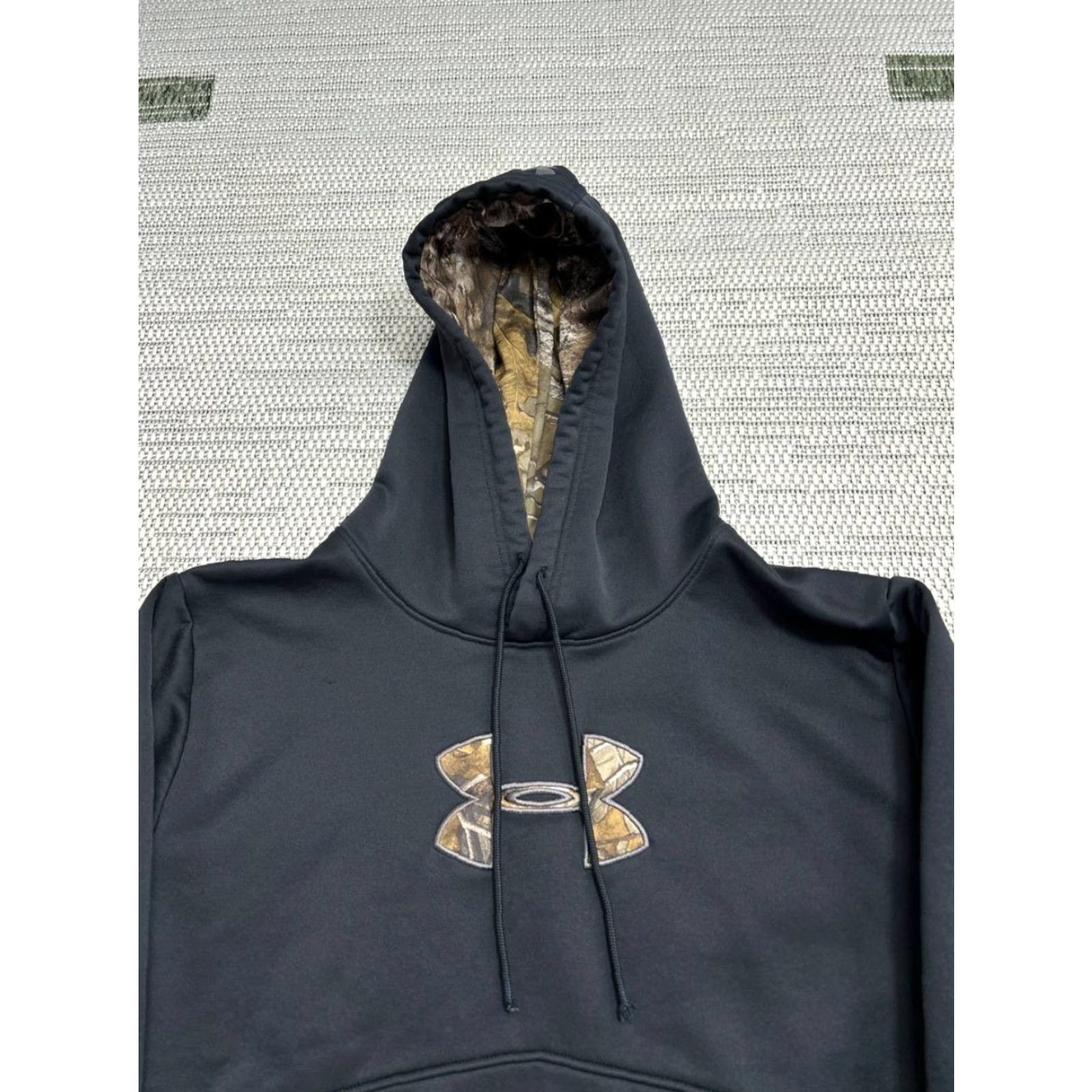 Under Armour Under Armour Icon Caliber Hoodie Mens XL Black Embroidered Logo Fleece Lined Size US XL / EU 56 / 4 - 3 Thumbnail