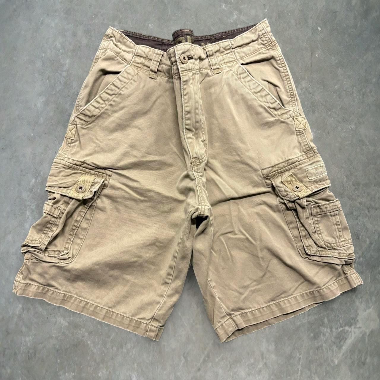 UNIONBAY Crazy Vintage Y2K/2000s Union Bay Spring Summer Vibes Chill Khaki Cargo Shorts! Size US 33 - 1 Thumbnail