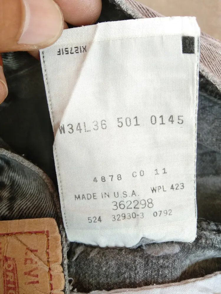 Levi's 90s Vintage Levi's 501 Made In USA Straight Leg Jeans 34x29 Size US 34 / EU 50 - 9 Thumbnail