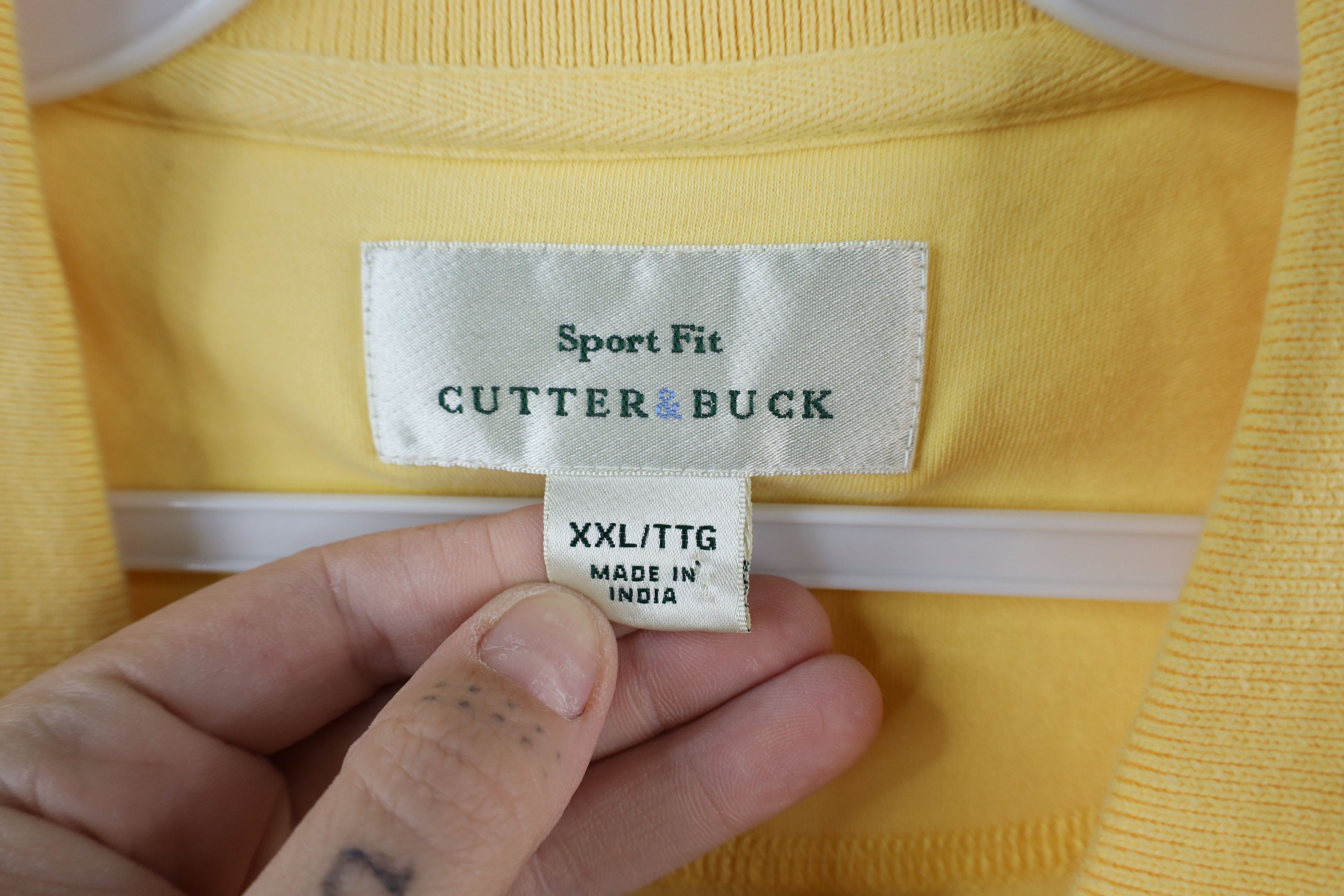 Vintage Vintage 90s Dame University Collared Golf Polo Shirt Yellow Size US XXL / EU 58 / 5 - 5 Thumbnail