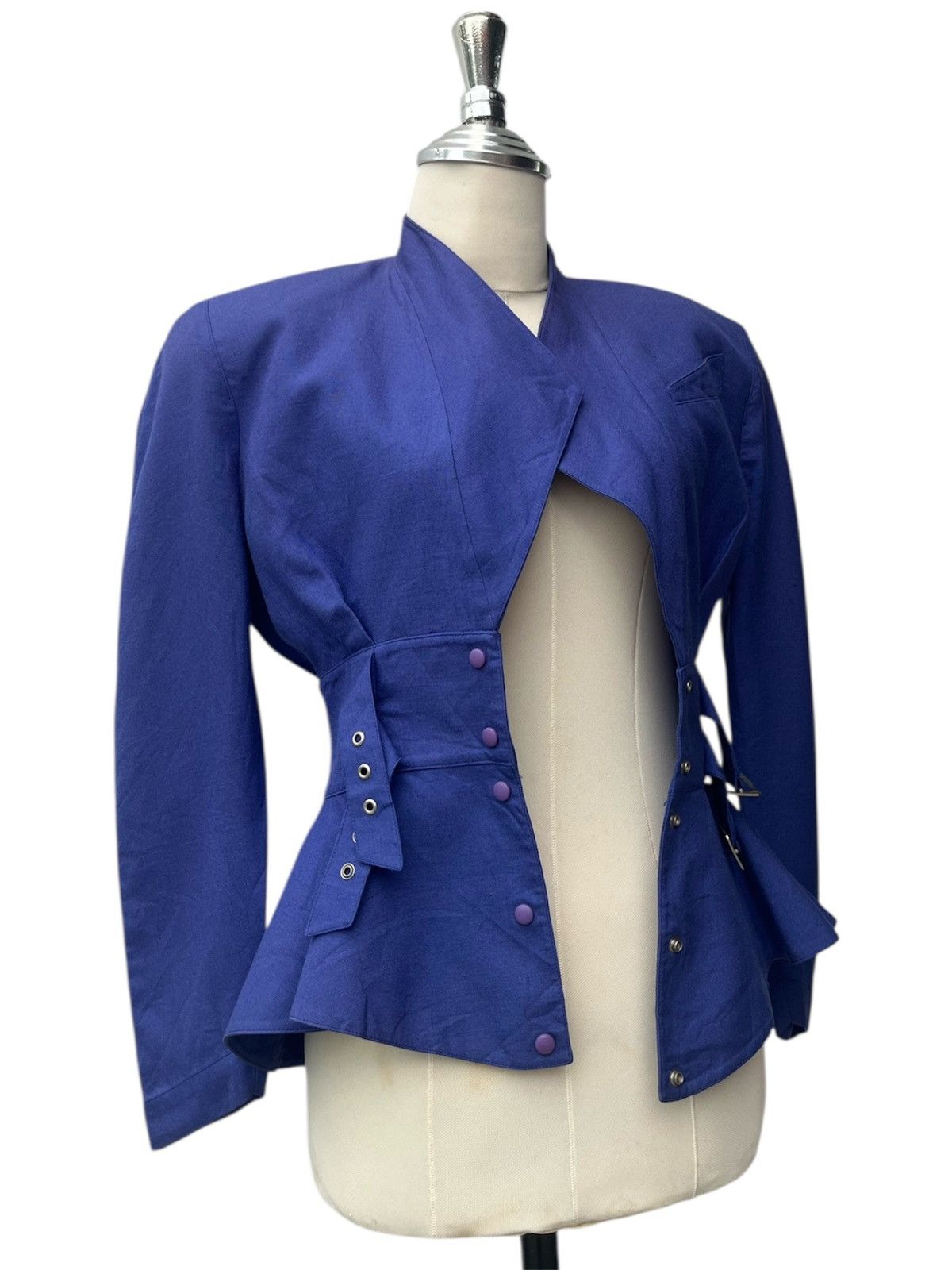 Thierry Mugler Thierry Mugler Buckles Waist Peplum Silhouette Jacket Size XS / US 0-2 / IT 36-38 - 3 Thumbnail