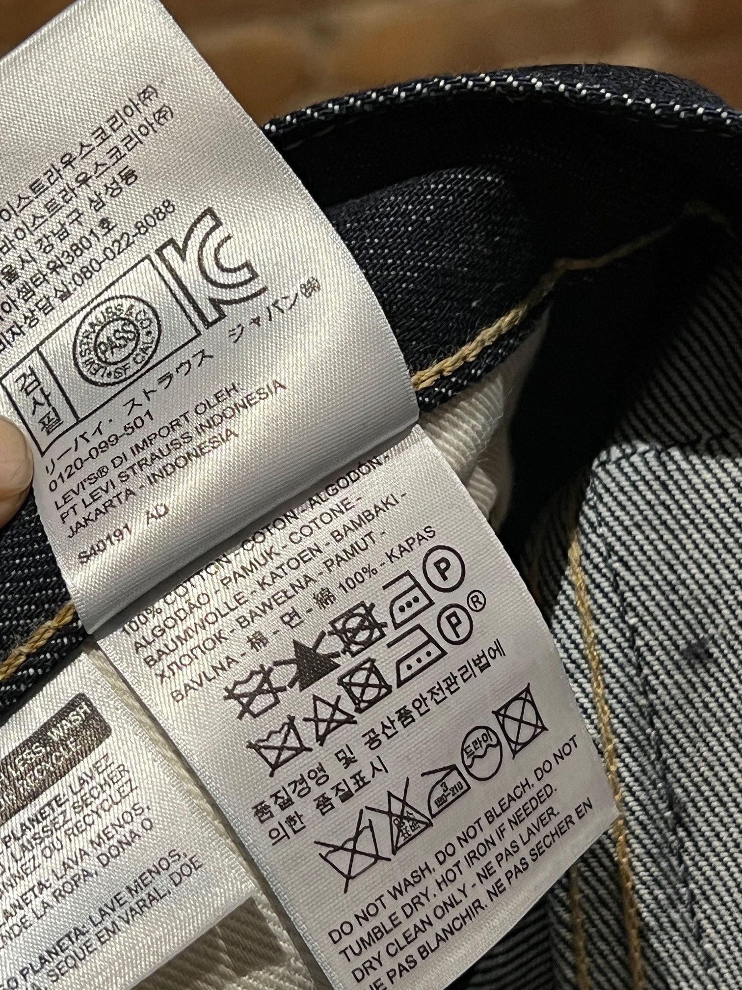 Sacai Sacai × Levi’s Reconstructed Denim – Size L (Raw Indigo) Size US 32 / EU 48 - 8 Thumbnail