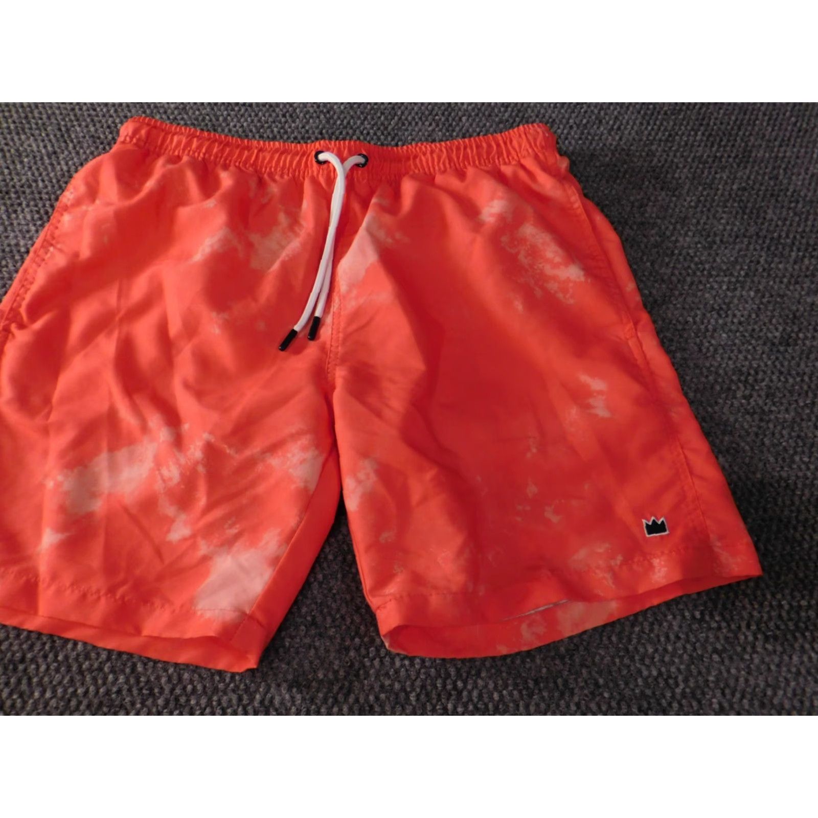 Vintage Crown & Ivy Mens Swimming Trunks Medium Red Trunks Lifeguard Surfing 90s Comfortable Fit Size US 31 - 3 Thumbnail