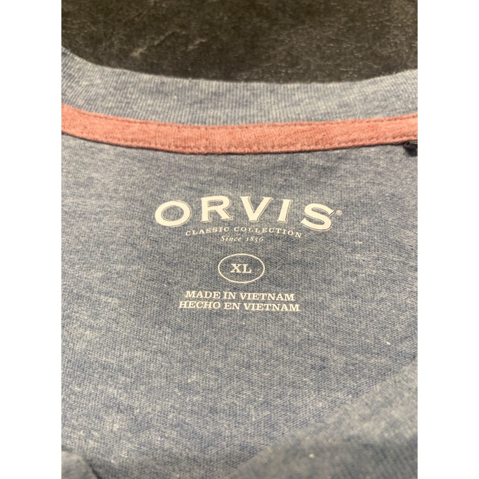 Orvis VINTAGE Orvis Graphic T-Shirt USA American Flag Blue XL Mens Size US XL / EU 56 / 4 - 5 Thumbnail