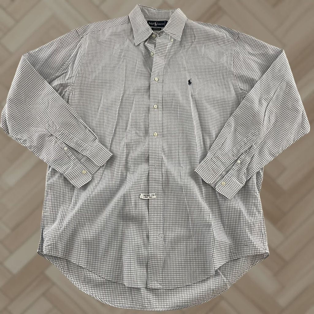 Polo Ralph Lauren Ralph Lauren Dress Shirt Plaid Long Sleeve White 16.5 35 Men’s Shirt Mens Narrow Front Button Front Closure Size US XL / EU 56 / 4 - 1 Thumbnail