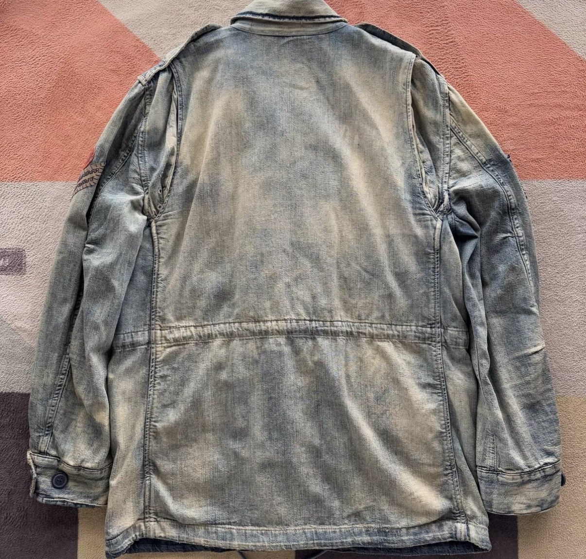 Polo Ralph Lauren Ralph Lauren Polo Distressed Denim M43 Military Jacket K22 Size US S / EU 44-46 / 1 - 3 Thumbnail