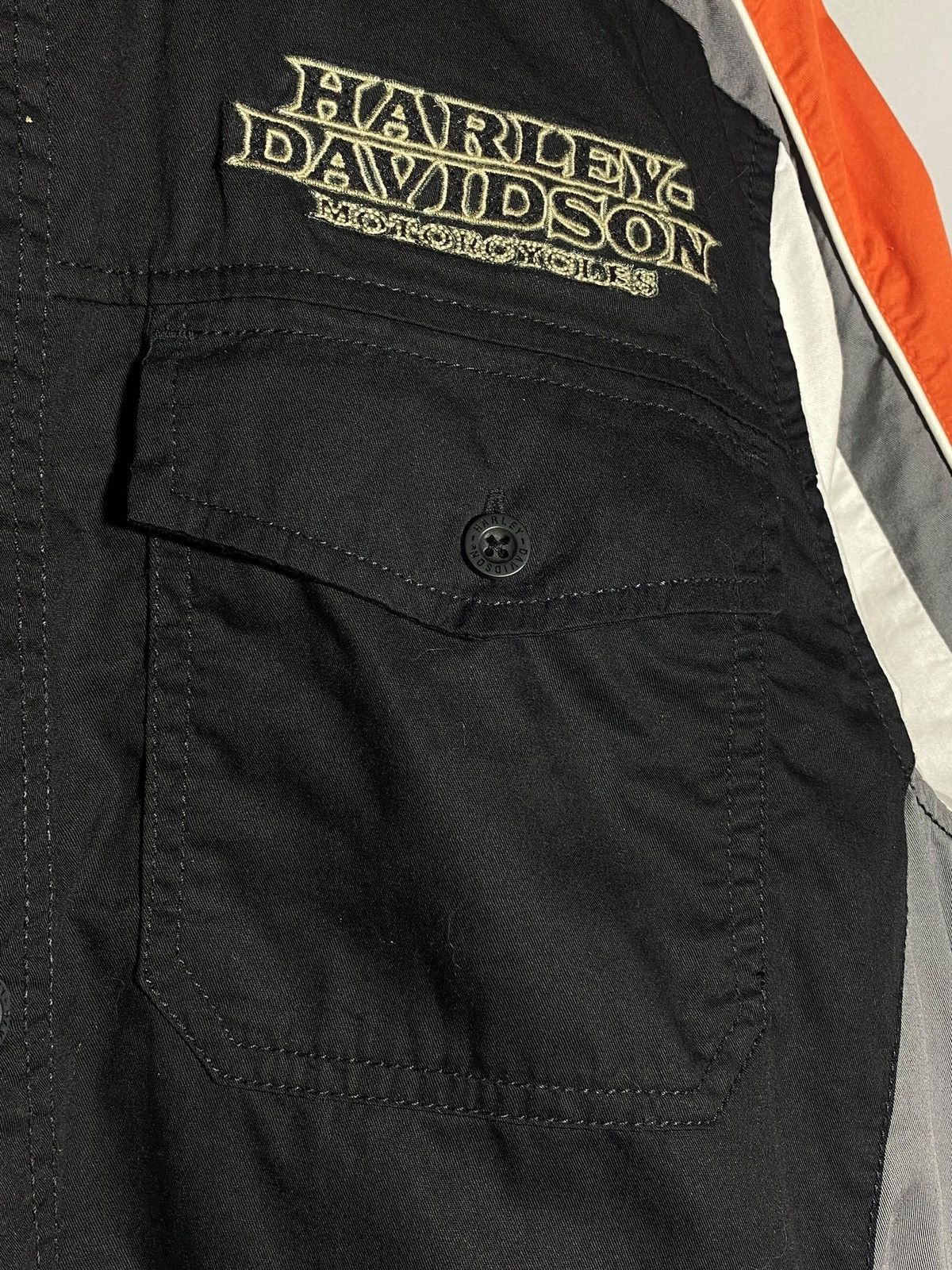 Harley Davidson 🔥 HARLEY-DAVIDSON FLAME RACING SHIRT Y2K BIKER STYLE VIBES Size US M / EU 48-50 / 2 - 6 Thumbnail