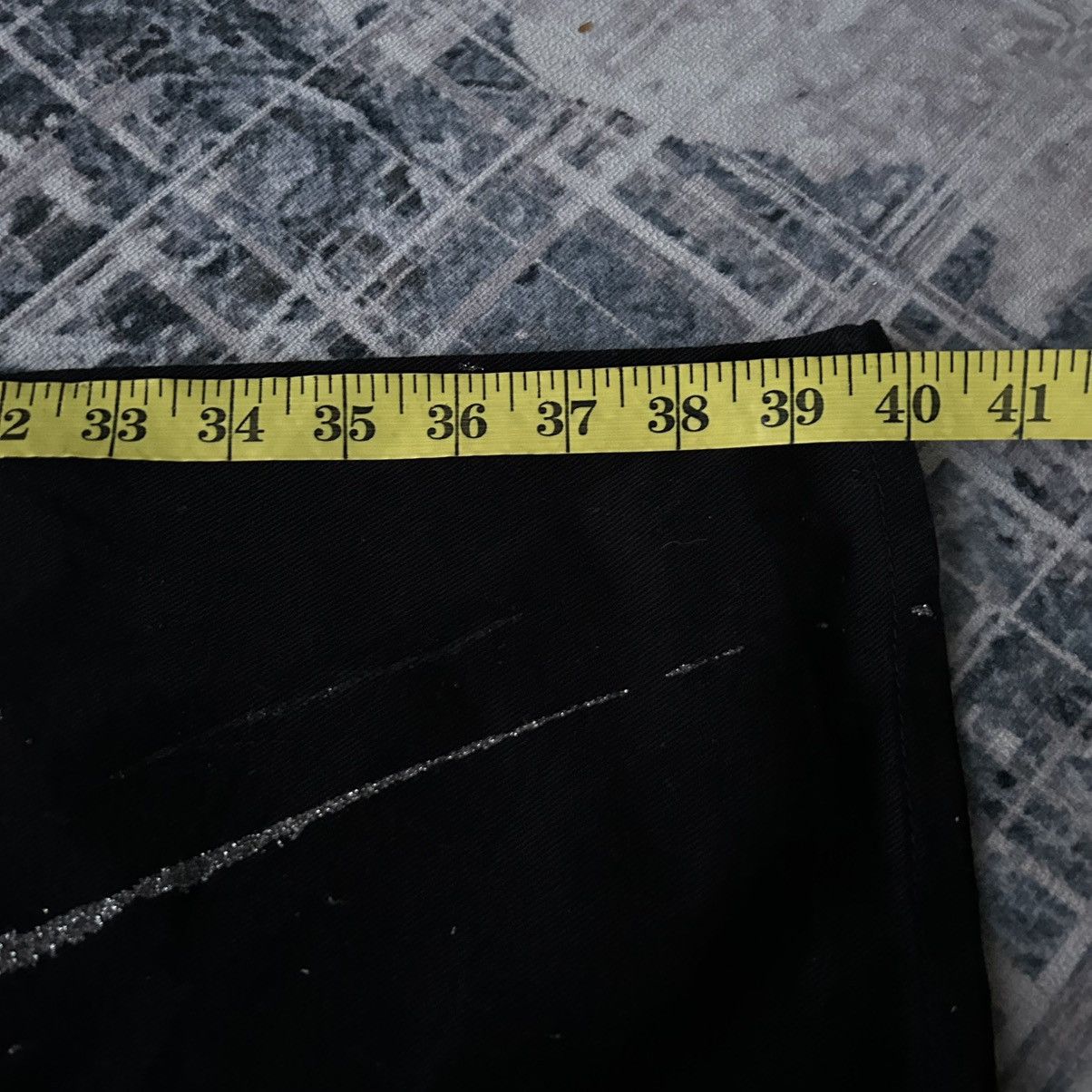 If Six Was Nine Flared Painter Black Punk Jeans Size US 28 / EU 44 - 20 Thumbnail