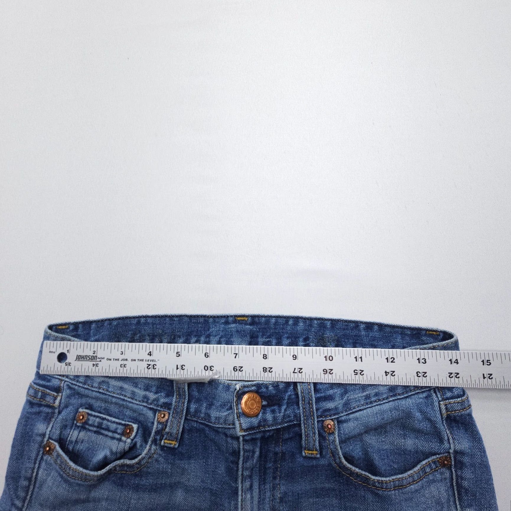 J.Crew Vtg J.CREW USA Low Rise Bootcut Jeans Womens 28 x 31 Blue 2000s Western American Jeans Size 28" / US 6 / IT 42 - 7 Thumbnail