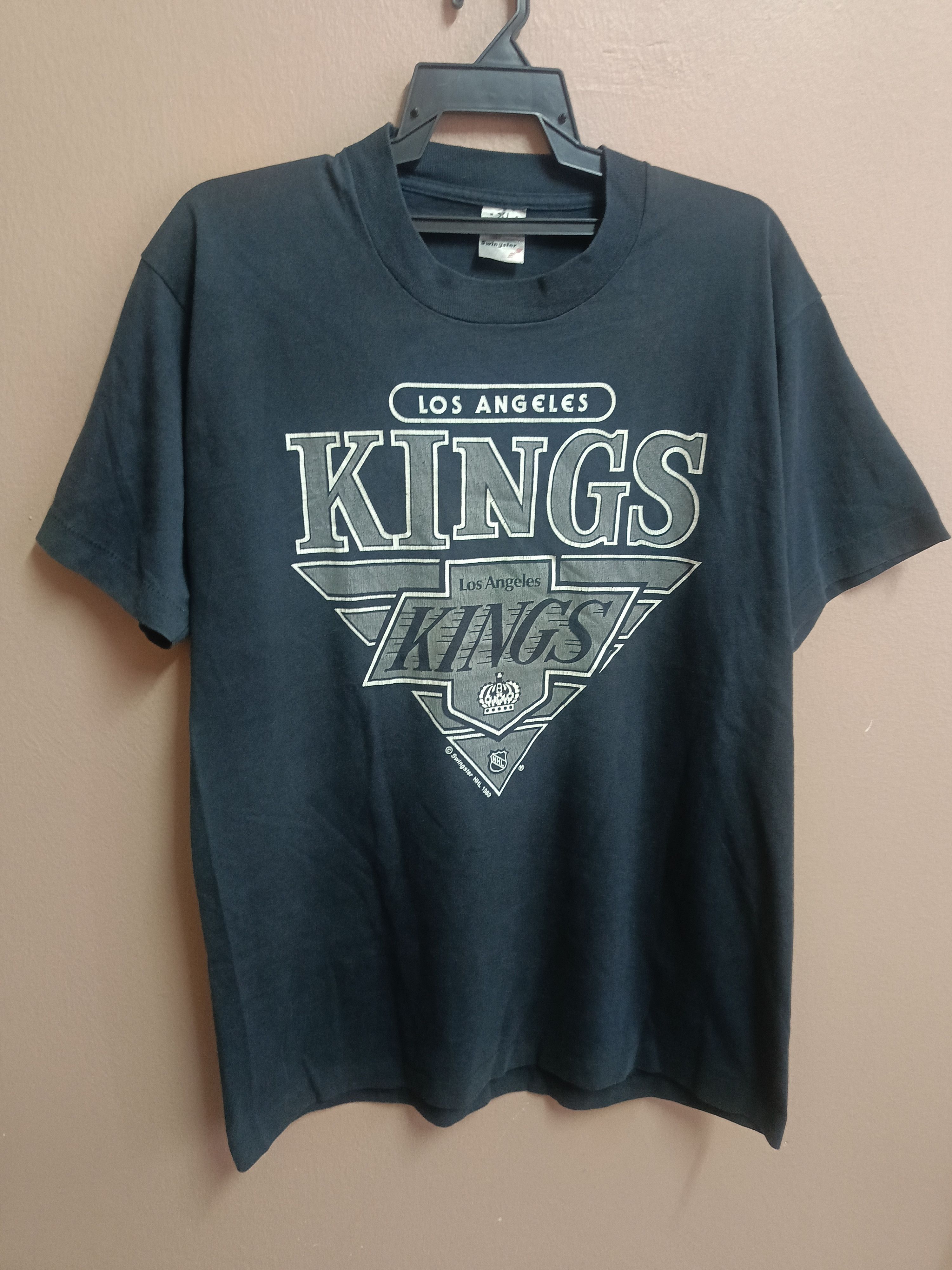 NHL × Swingster × Vintage Vtg 90 Los Angeles kings Sun faded Tee Size US M / EU 48-50 / 2 - 2 Thumbnail