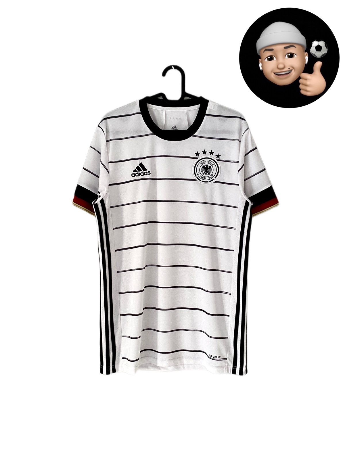 Adidas 2019 2020 Germany National Adidas Home Kit Soccer Jersey Tee Size US M / EU 48-50 / 2 - 1 Thumbnail