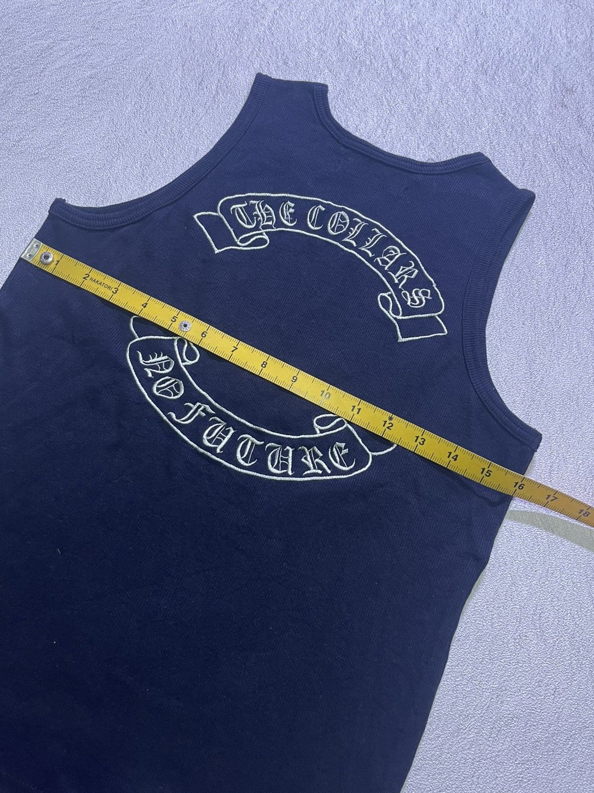 Japanese Brand Y2K collar tank top with embroidered pattern Size US S / EU 44-46 / 1 - 10 Thumbnail