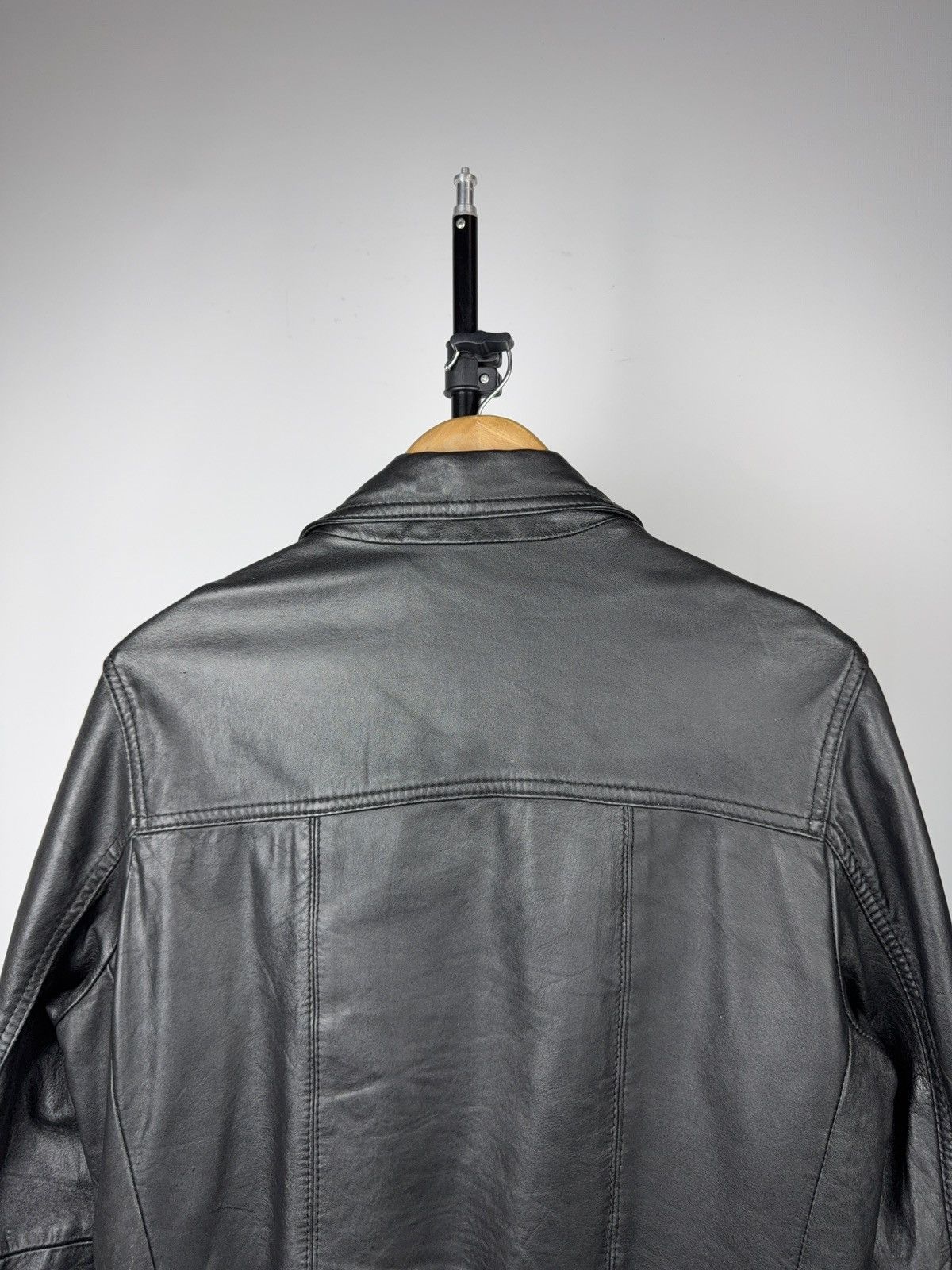 Japanese Brand Avant Garde Biker Gipsy Leather Jacket Button Up Minimalist Size US S / EU 44-46 / 1 - 11 Thumbnail