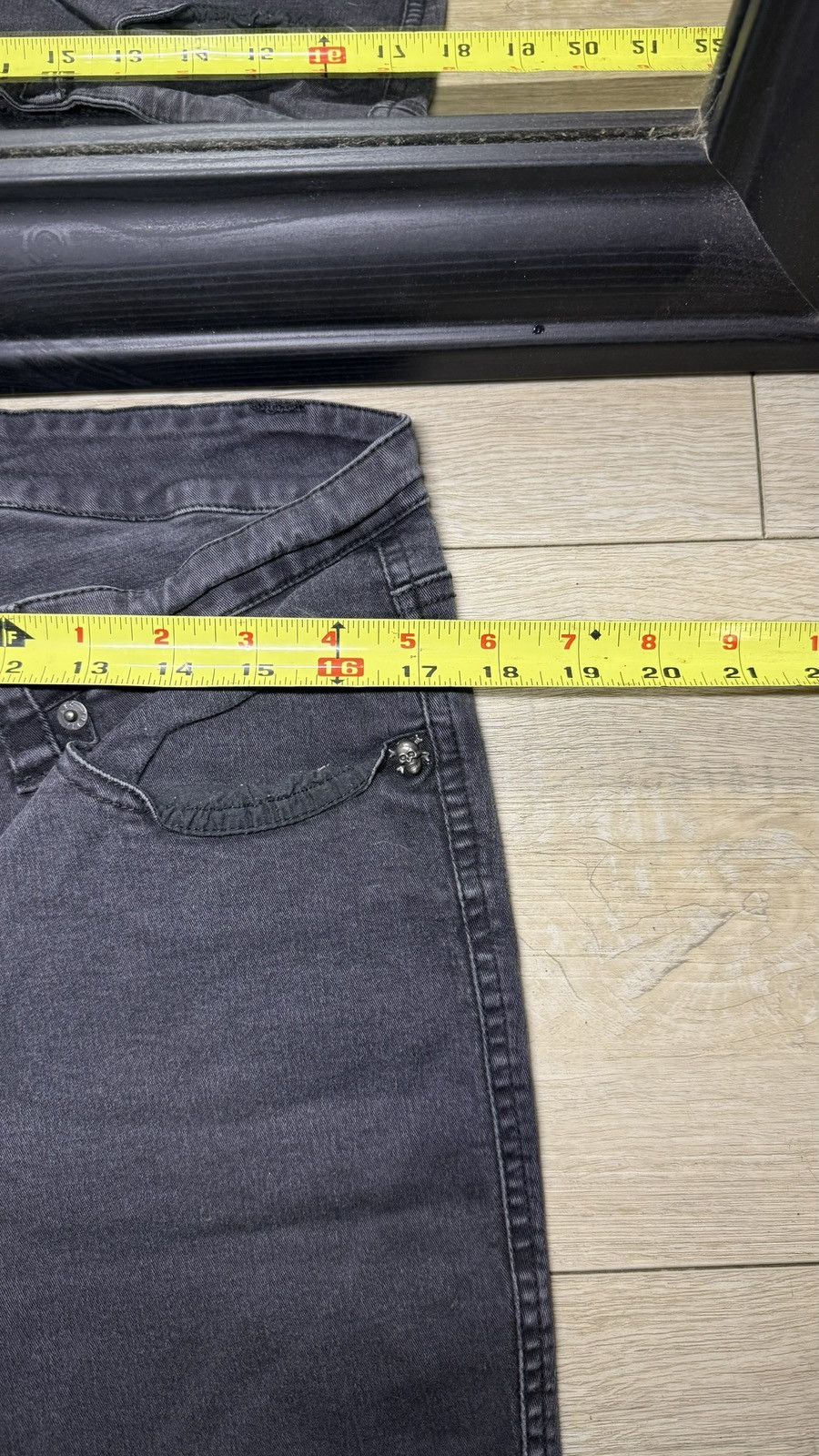 Tripp NYC Y2K 2000s Tripp NYC 14 Skeleton T Back Pockets Denim Jeans Size 36" / US 14 / IT 50 - 5 Thumbnail