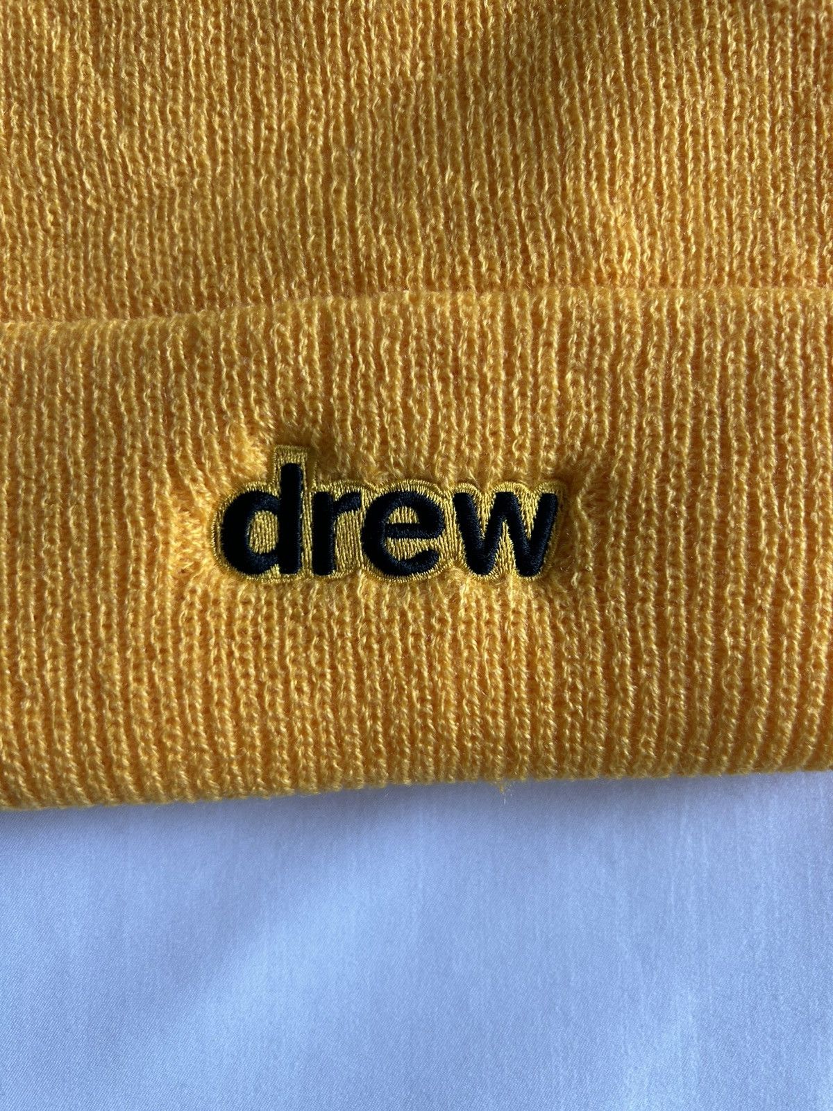Drew House × Justin Bieber Drew House Secret Waffle Beanie Golden Yellow Size ONE SIZE - 2 Thumbnail