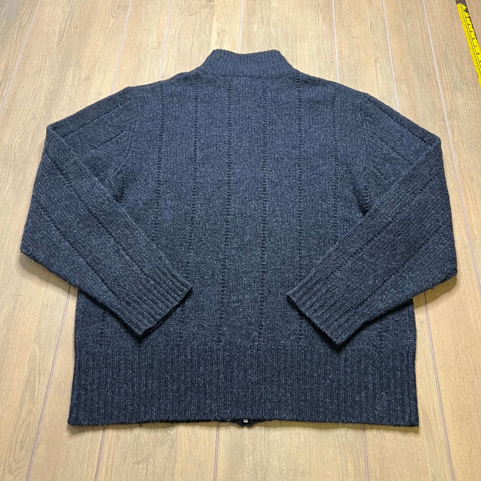 Vintage Heather Tweed Lambswool Sweater Full Zip Gray XL Mens Size US XL / EU 56 / 4 - 8 Thumbnail