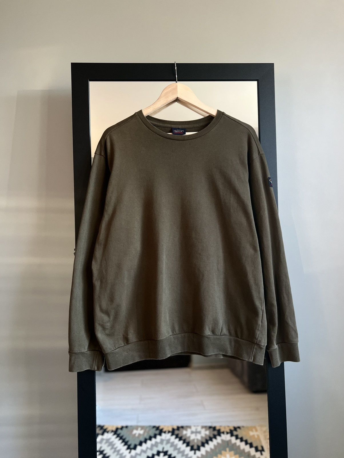 Paul & Shark × Vintage Paul & Shark Yachting Vintage Khaki Sweatshirt Size US L / EU 52-54 / 3 - 2 Thumbnail