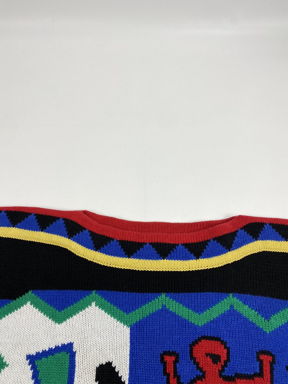 Vintage LASTDROP🔥Vintage 90s Striped Abstraction Heart Dress Sweater Size S / US 4 / IT 40 - 8 Thumbnail