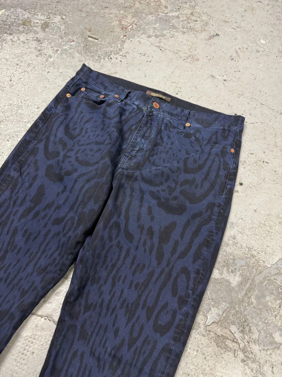 Roberto Cavalli Roberto Cavalli Leopard Slim Navy & Black Pants Size US 32 / EU 48 - 9 Thumbnail