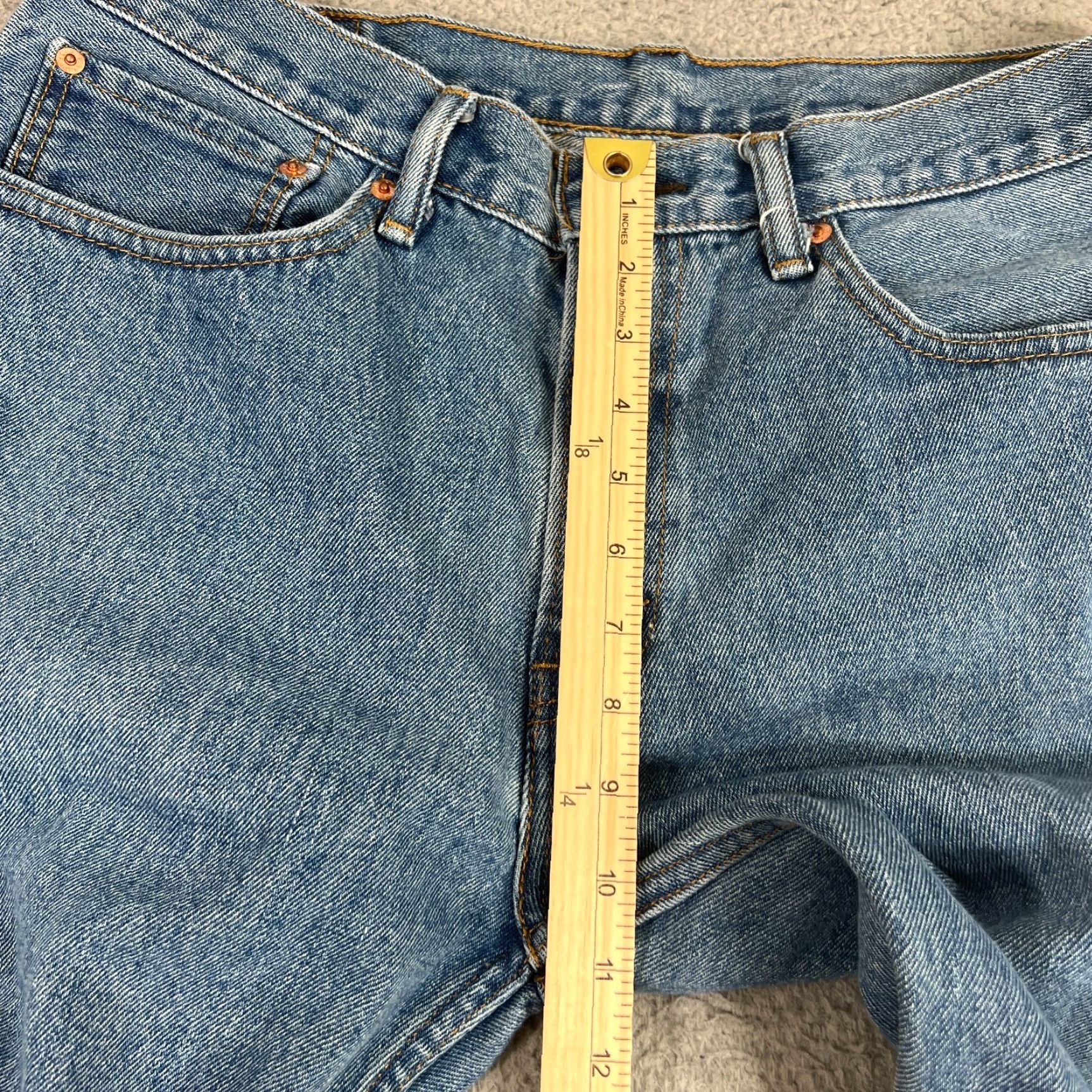 Levi's Levi's 505 Jeans 36x32 Blue Straight Classic Men's Denim Pants Size US 36 / EU 52 - 3 Thumbnail