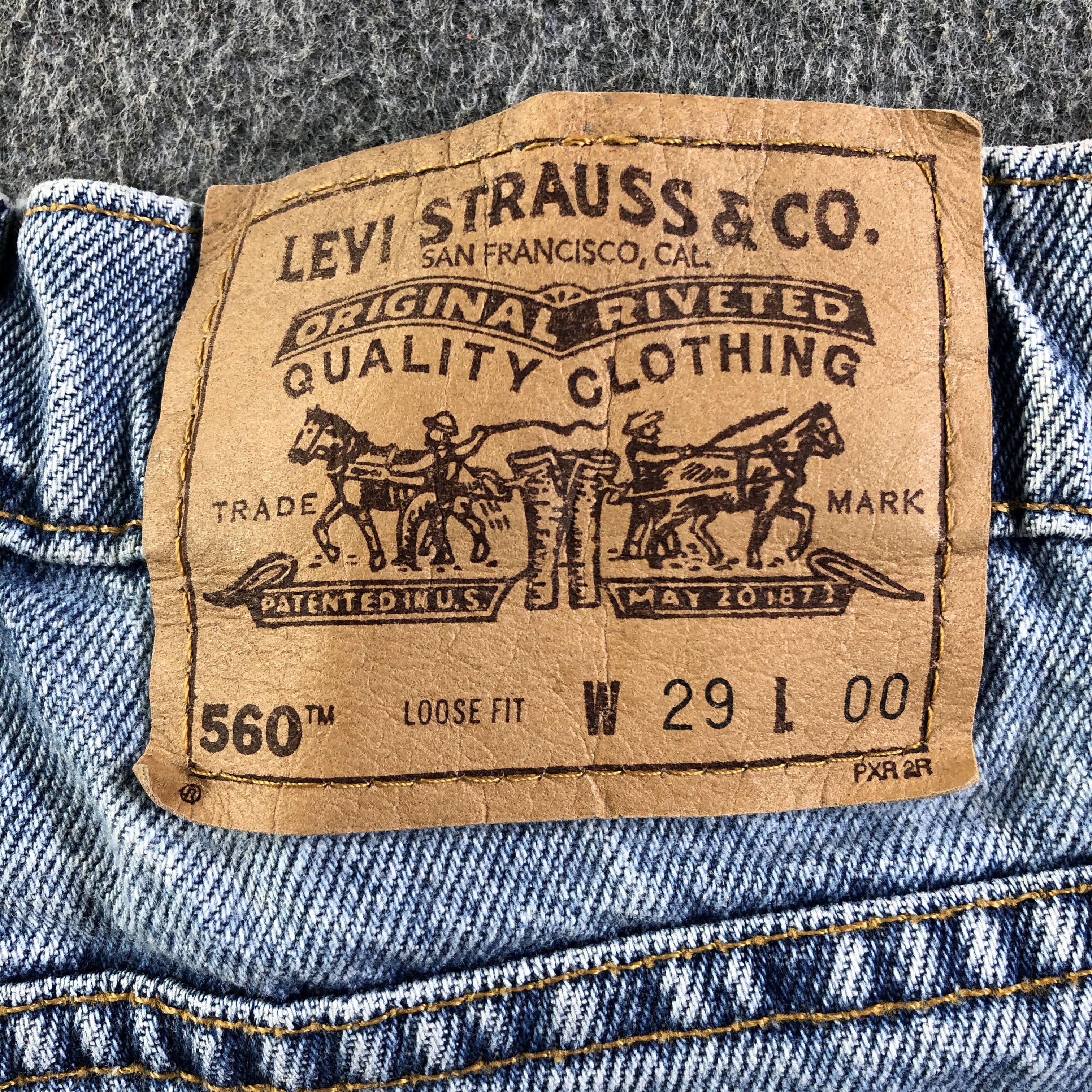 Levi's × Vintage 90s Vintage Blue Wash Levis 560 Jeans-J4221 Size 29" - 3 Thumbnail