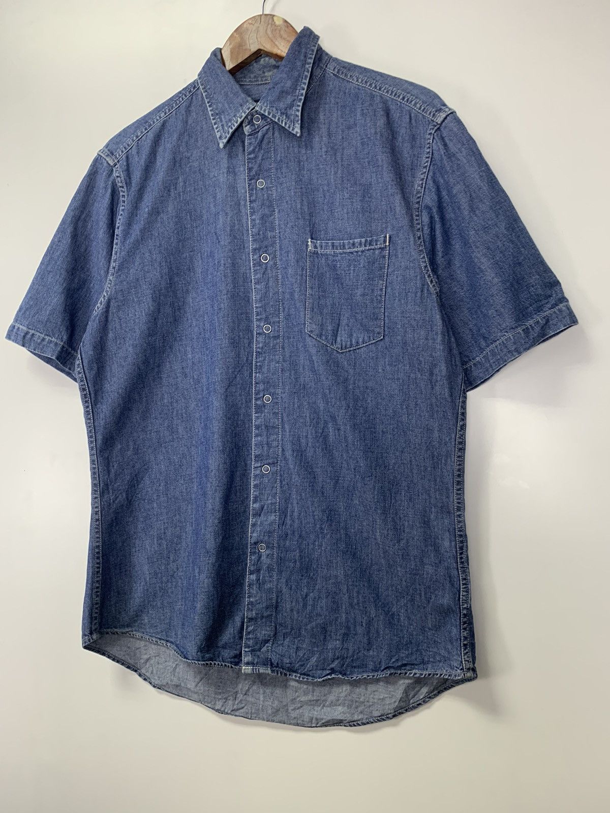 Uniqlo × Vintage Vintage Uniqlo clip button denim shirt Size US M / EU 48-50 / 2 - 7 Thumbnail
