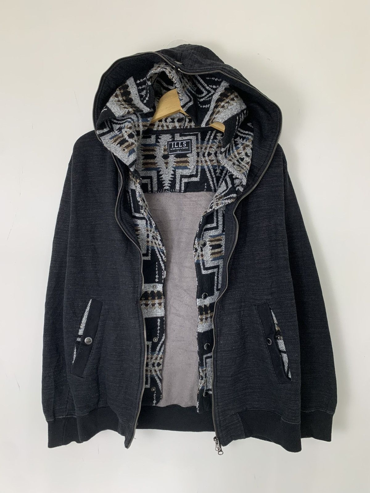 Japanese Brand ILLS double layer hoodie japan Size US M / EU 48-50 / 2 - 1 Thumbnail