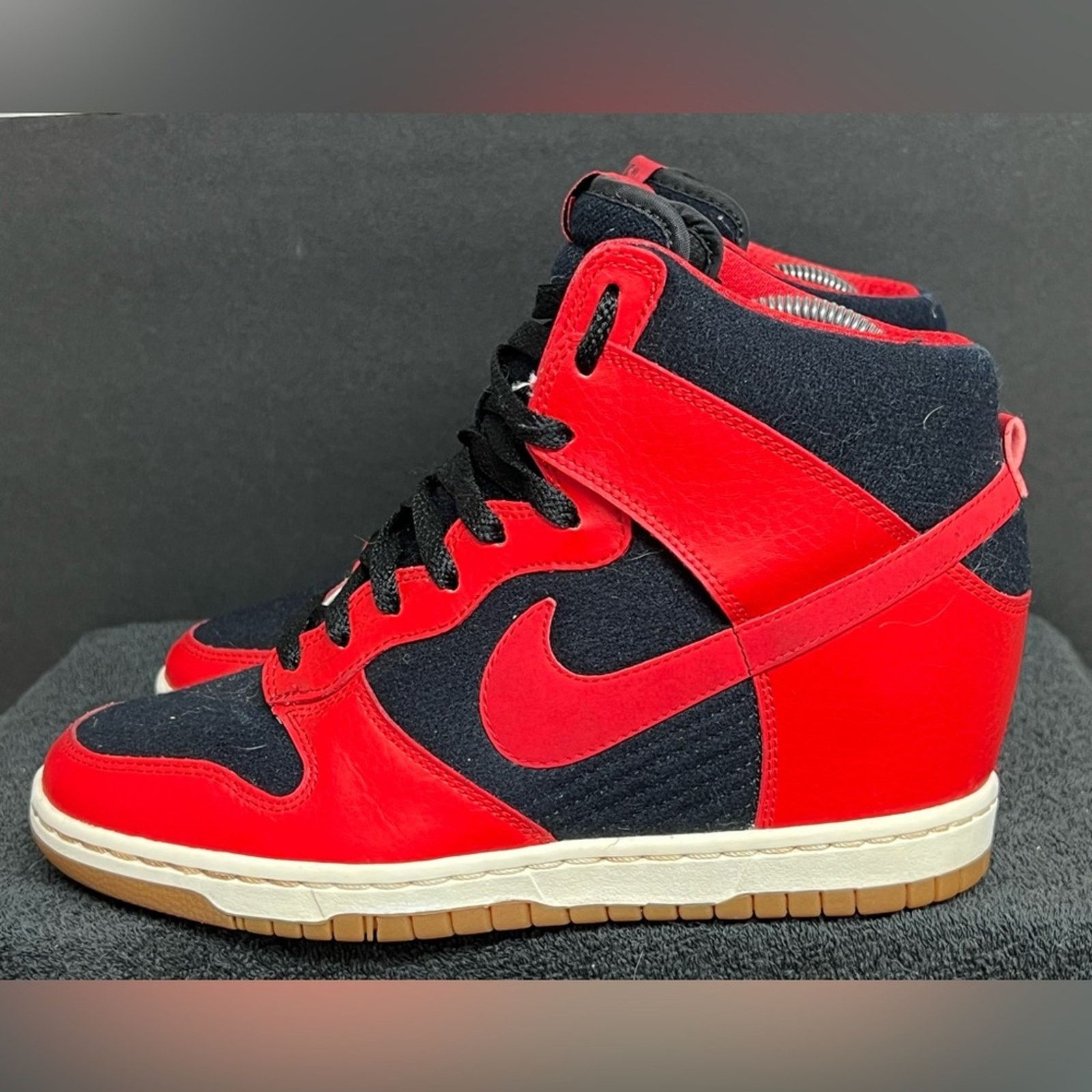 Nike Nike Dunk Sky Hi Hidden Wedge Heel Sz 9.5 Bred Sneaker RARE Size US 9.5 / IT 39.5 - 2 Thumbnail