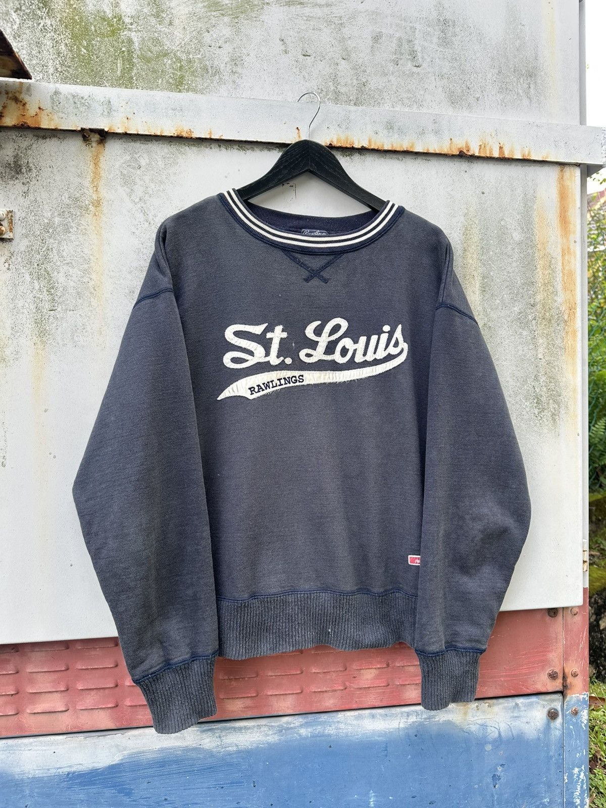 Vintage 👹THRASHED St.Louis Rawlings ERD Crewneck Size US M / EU 48-50 / 2 - 3 Thumbnail
