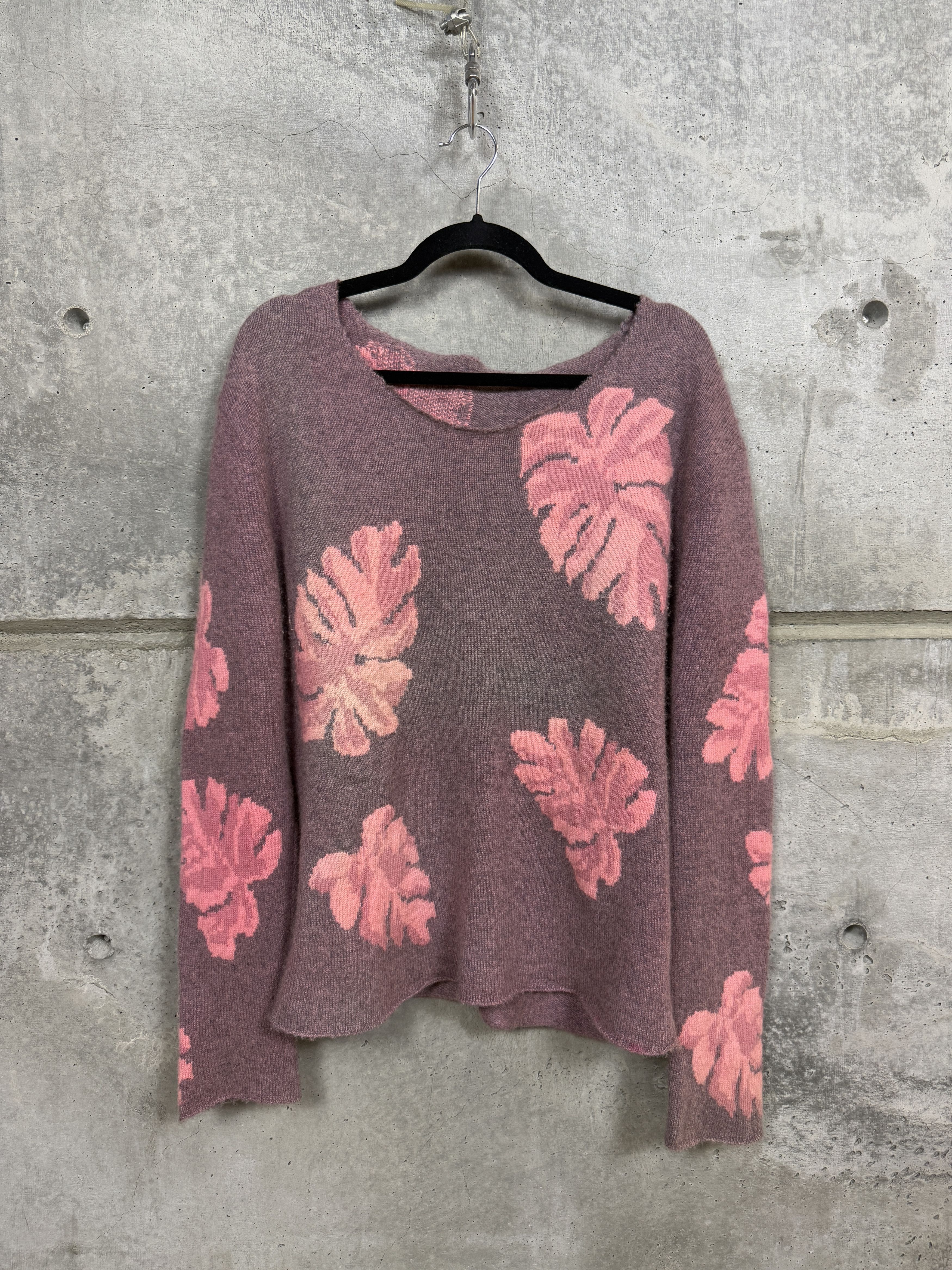 The Elder Statesman The Elder Statesman Floral Cashmere Sweater Size US S / EU 44-46 / 1 - 1 Thumbnail