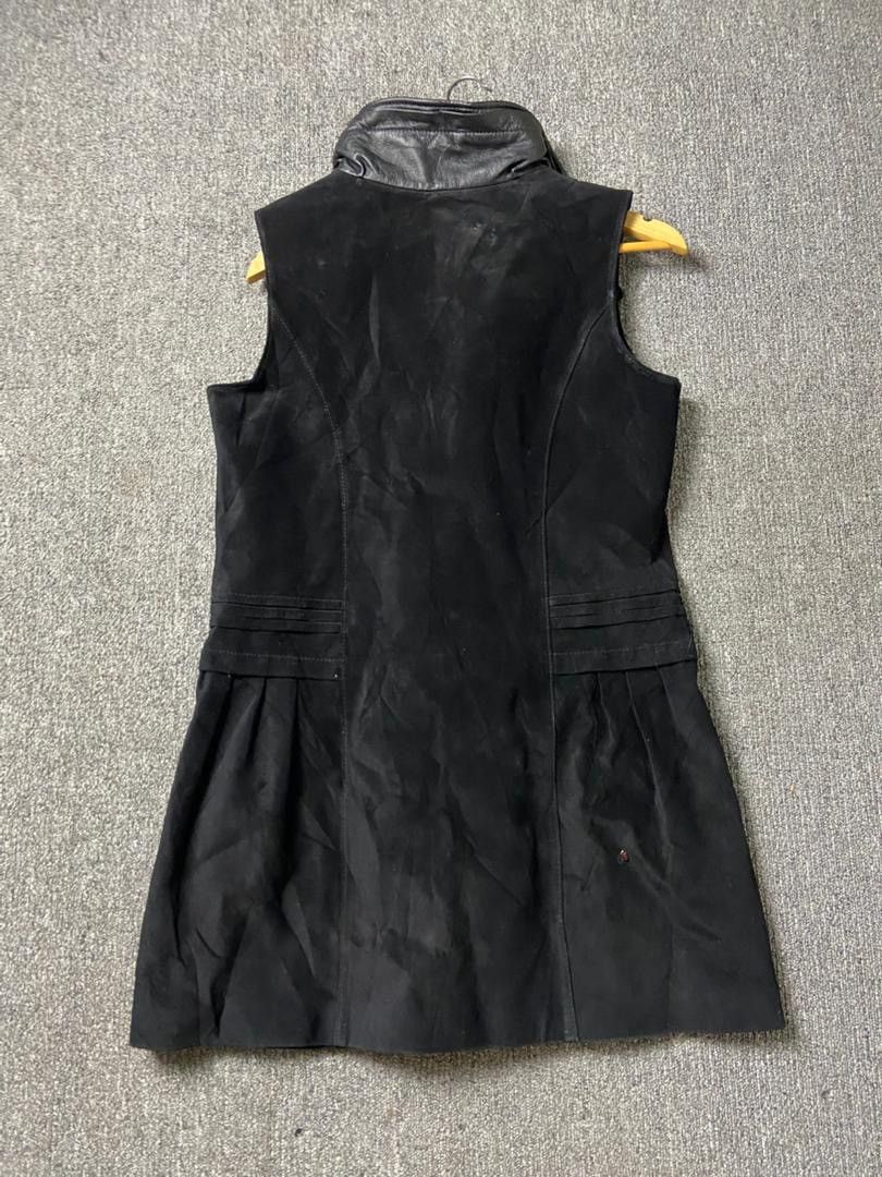 Japanese Brand C.A.N Brand Leather Suede Tunic Vest (193) Size XS / US 0-2 / IT 36-38 - 2 Thumbnail