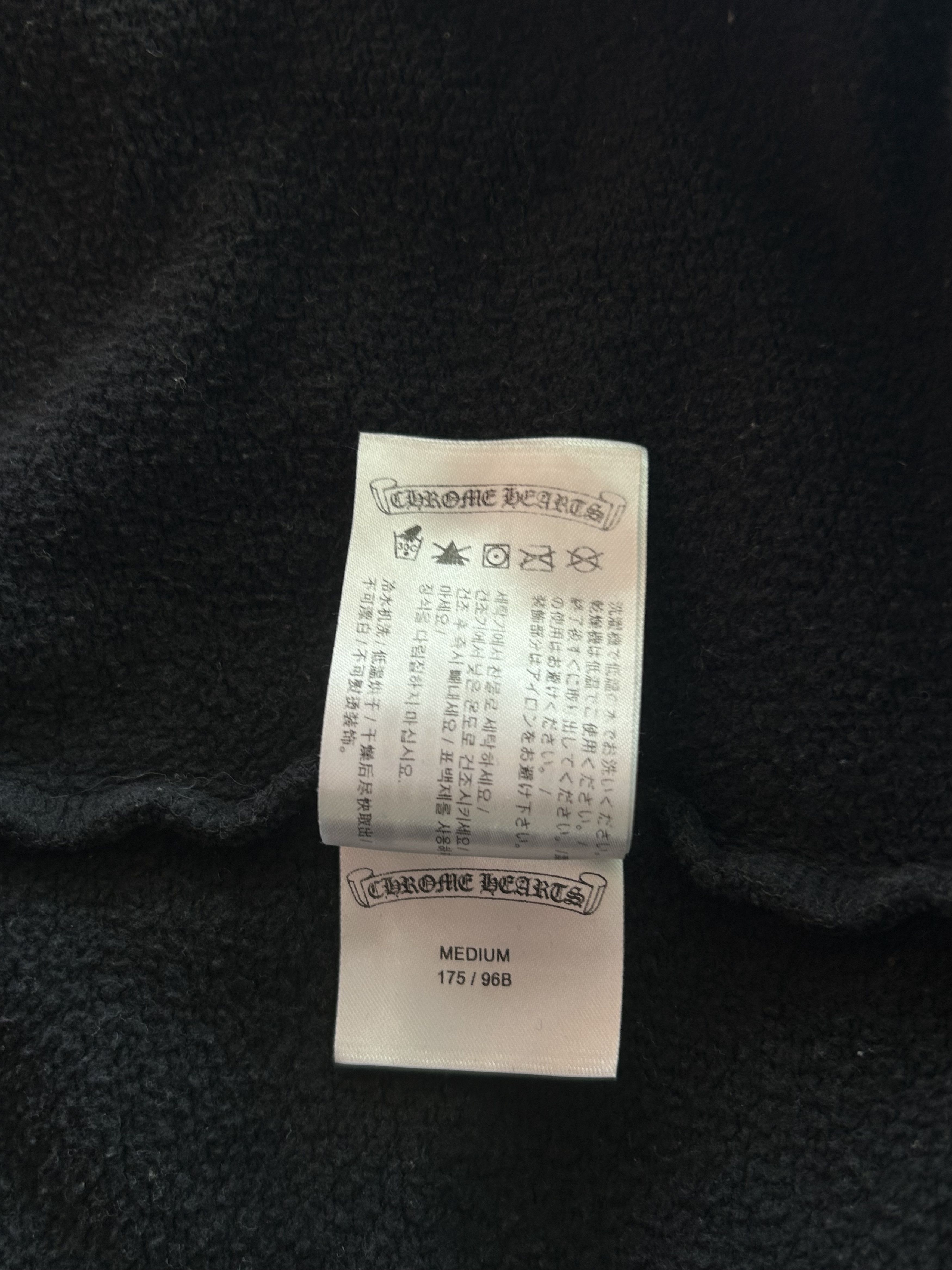 Chrome Hearts Chrome Hearts Black & White T-Bar Logo Zip Up Hoodie Size US M / EU 48-50 / 2 - 6 Thumbnail