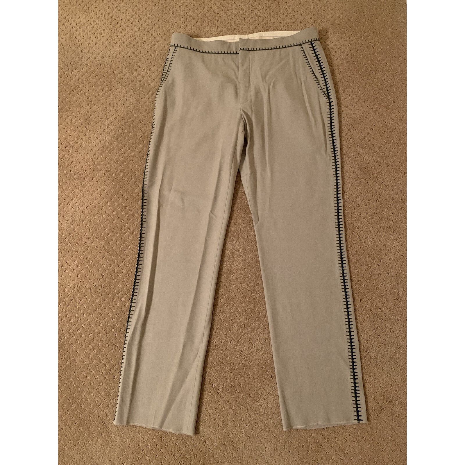 Acne Studios Acne Studios Beige Billan C Fluid Trousers 50 Size US 34 / EU 50 - 2 Thumbnail