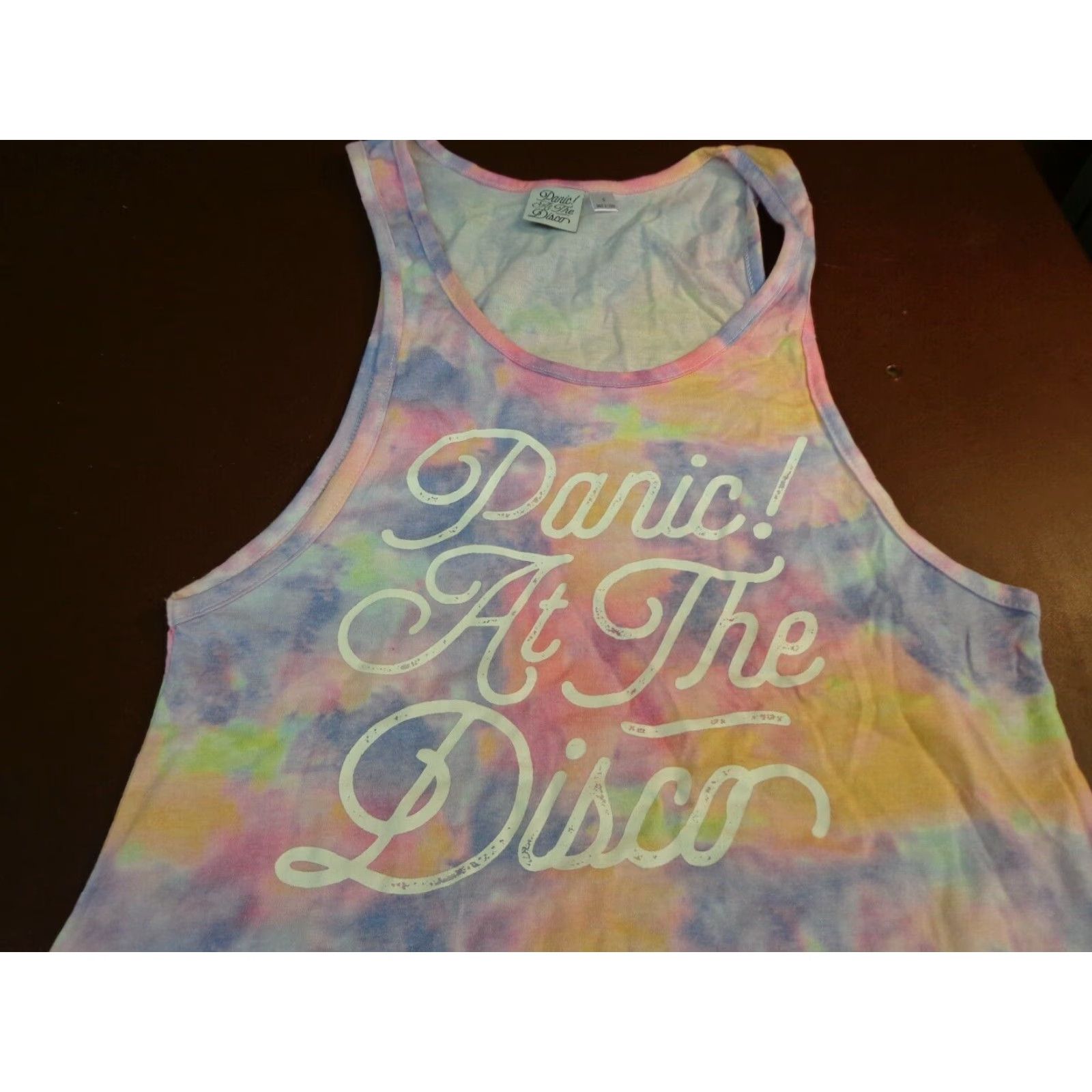 Vintage Panic At The Disco Tank Top Tie Dye Shirt Pastel S Women Tank Top Small Pastel Panic! at the Disco Womens Girls Size S / US 4 / IT 40 - 2 Thumbnail