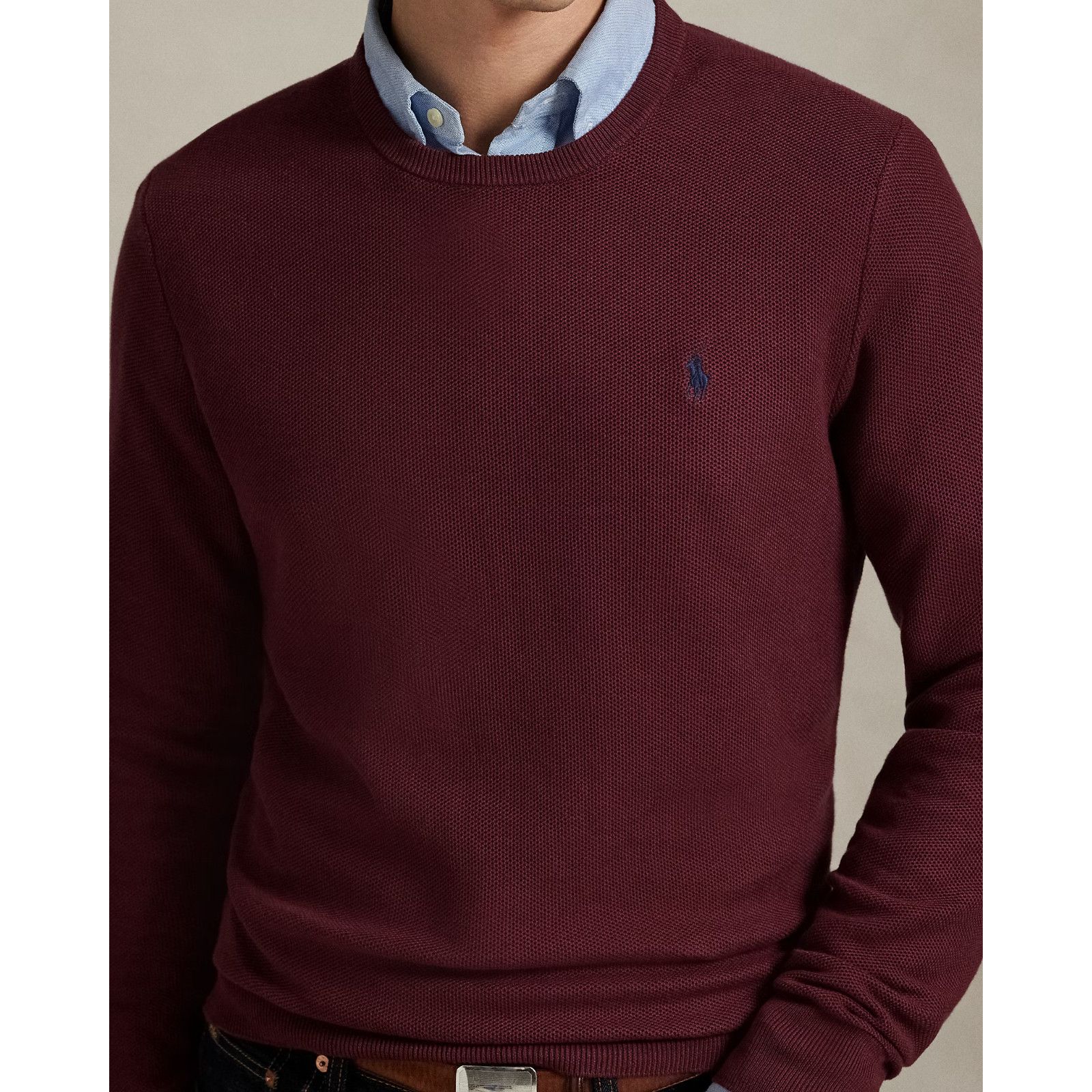 Polo Ralph Lauren Polo Ralph Lauren Sweater 2XL Red Wine Pima Cotton Knit Size US XXL / EU 58 / 5 - 8 Thumbnail