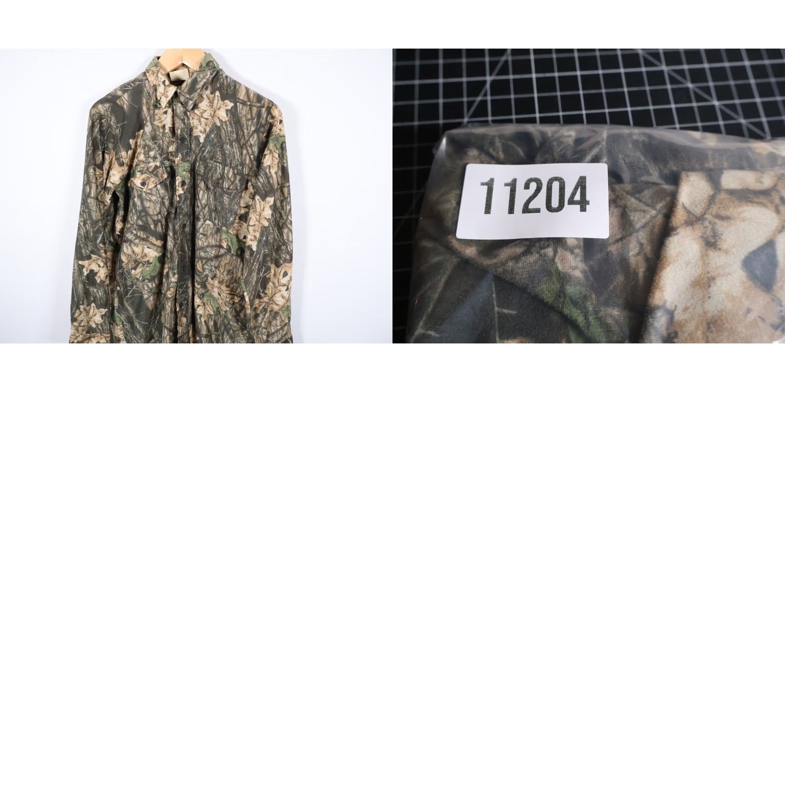 Vintage VINTAGE Westark Camouflage Shirt Mens Large Green Mossy Oak Breakup Camo Camouflage 80s 90s Retro Workwear Button-Up Short Sleeve Size US L / EU 52-54 / 3 - 9 Thumbnail