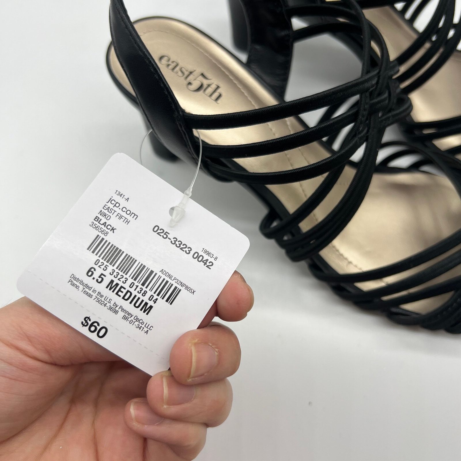 Other East 5th East Fifth Niko Women Shoes Heel Sandal Black Size US 6.5 / IT 36.5 - 4 Thumbnail
