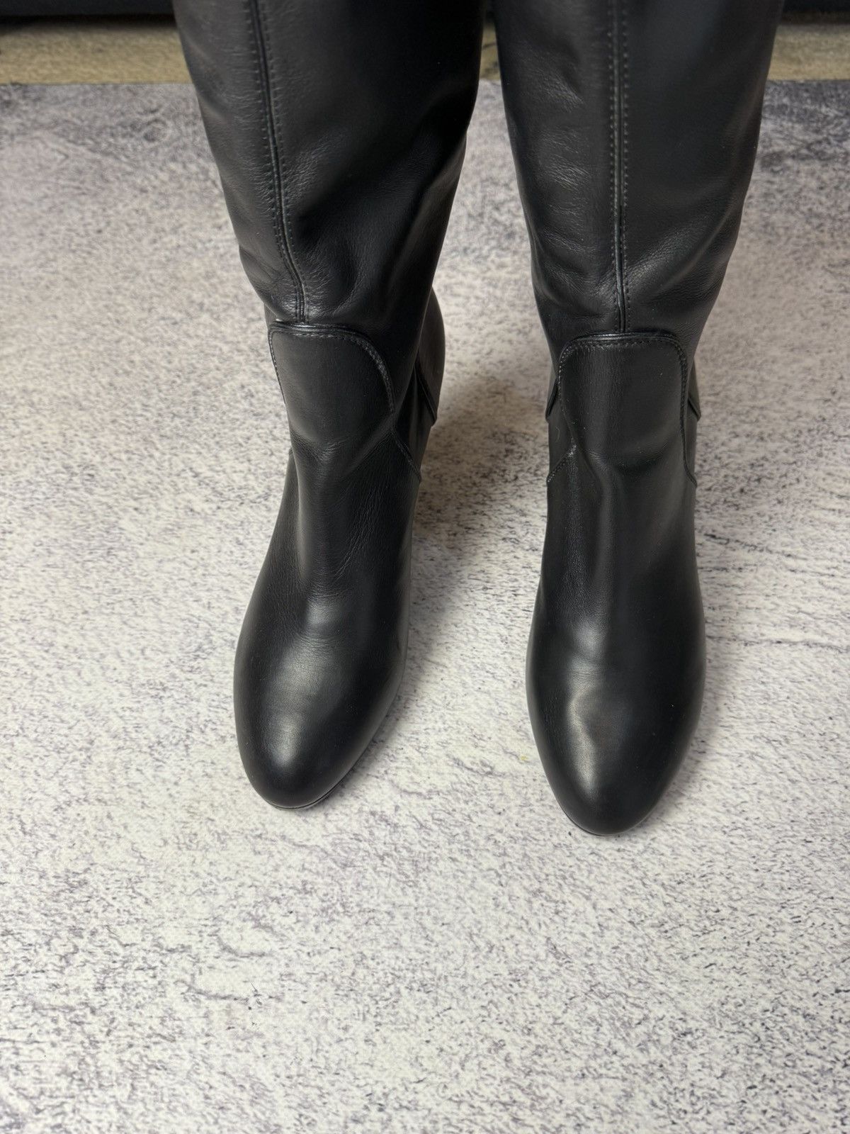 Sergio Rossi Sergio Rossi Black Leather Women's Boots Size US 10 / IT 40 - 7 Thumbnail